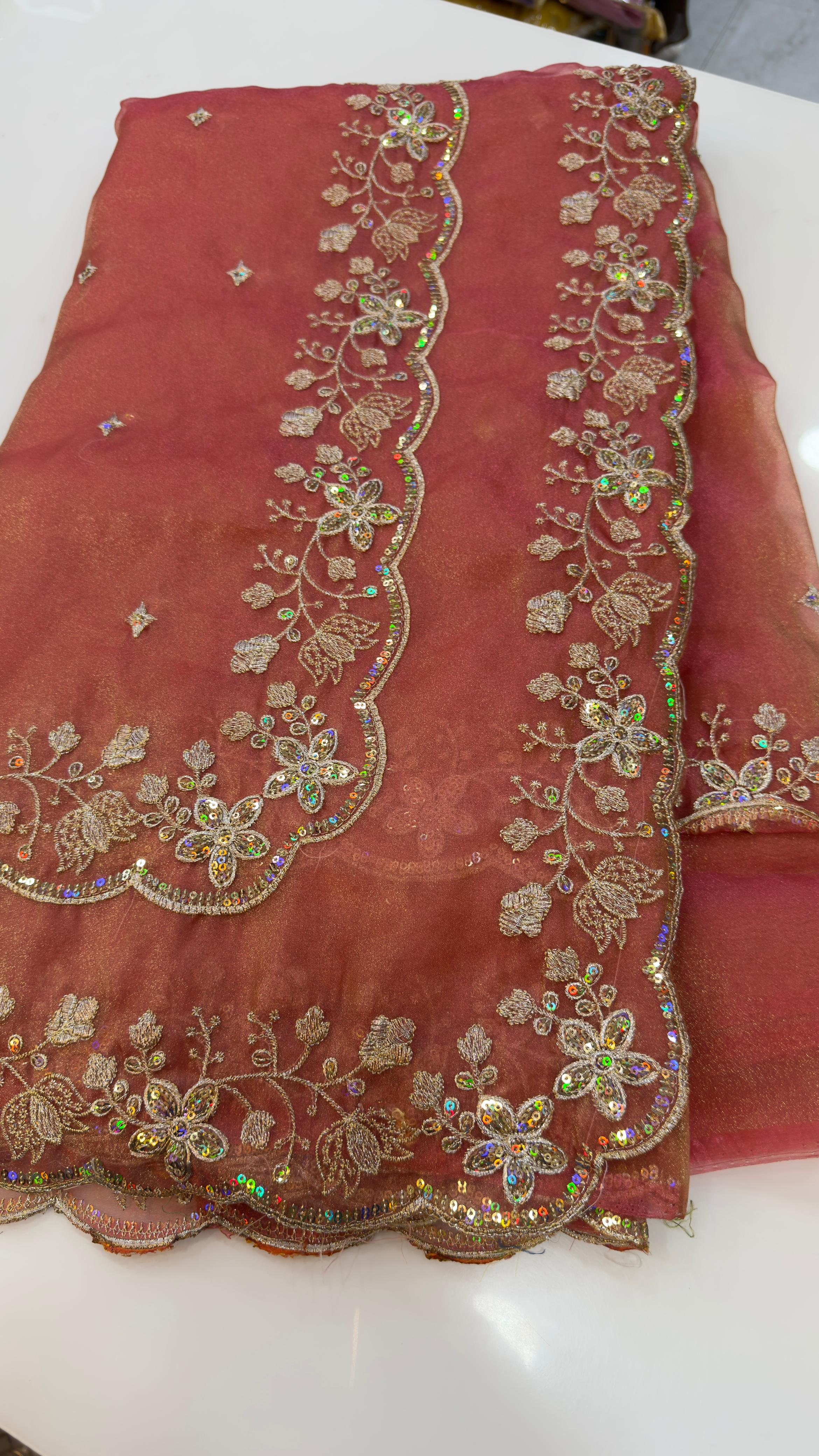 Double Border Party wear sarees