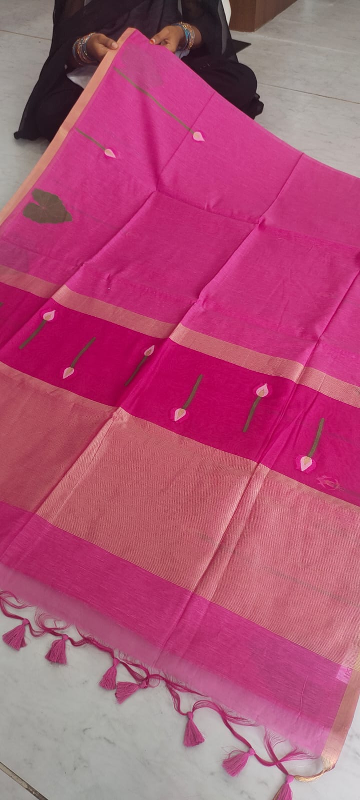 Budget range Muslin jamdhani inspired sarees