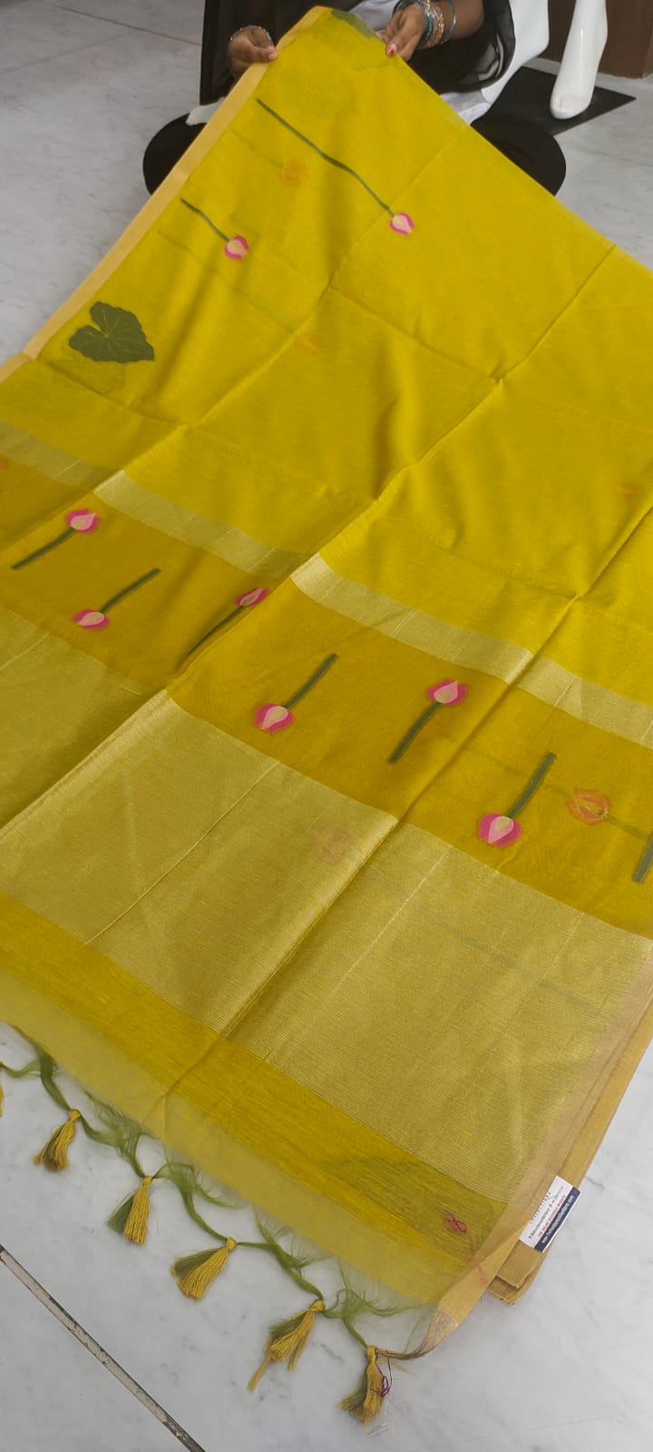 Budget range Muslin jamdhani inspired sarees