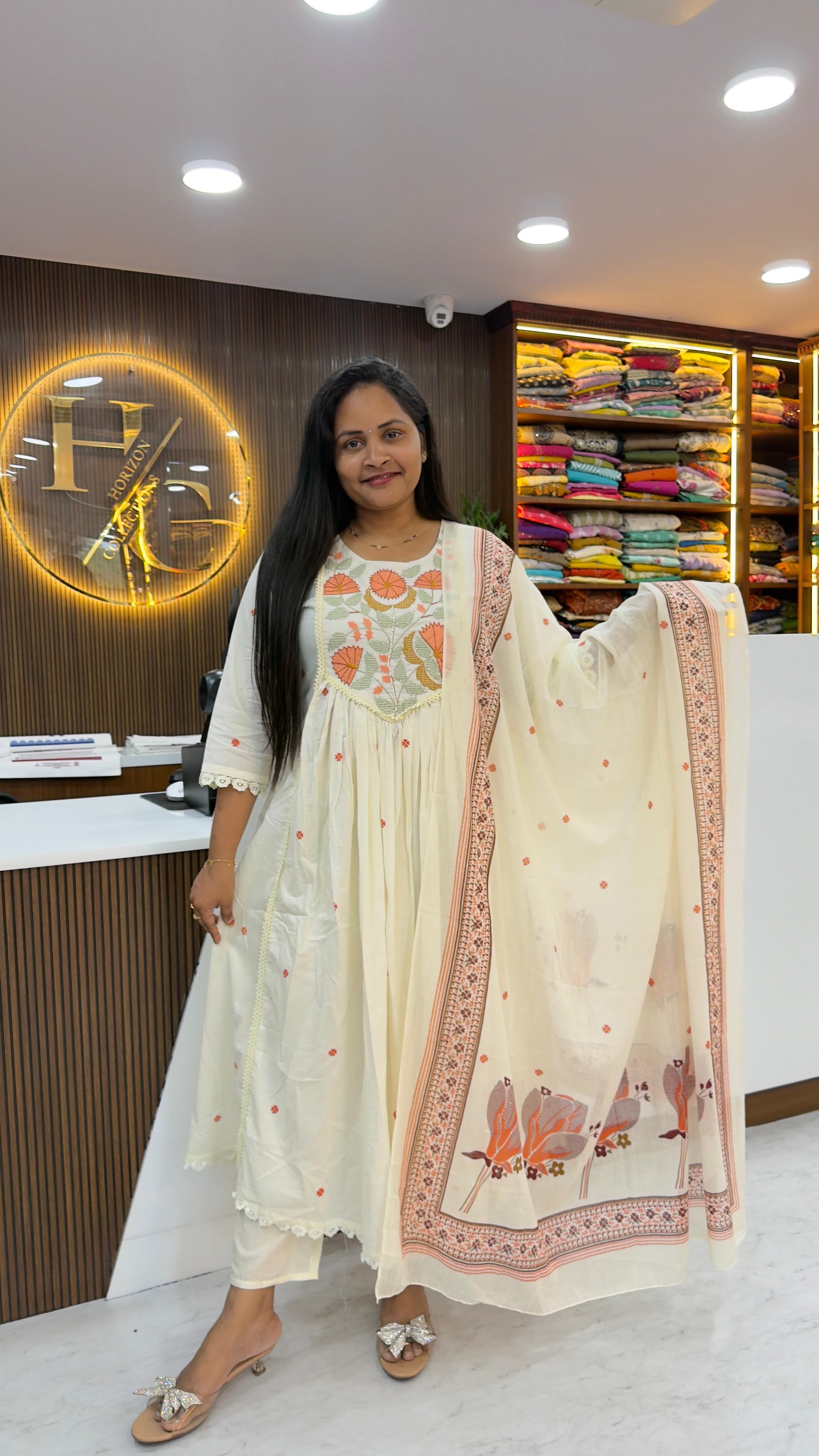 Premium mul cotton 3 piece set
