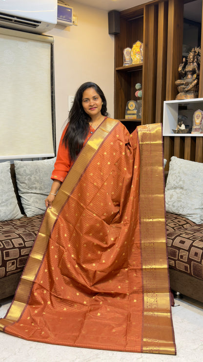 Vintage chexs Patti sarees