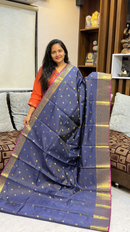 Vintage chexs Patti sarees