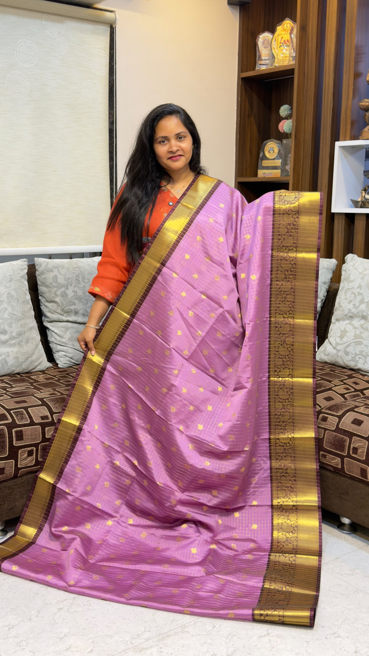 Vintage chexs Patti sarees