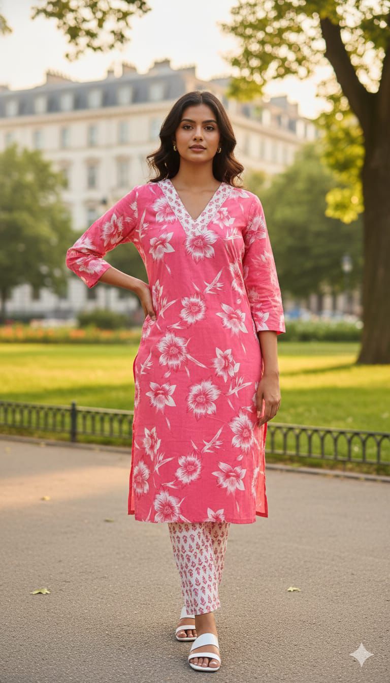 3 Jaipuri Cotton Co Ord Sets @1200/-