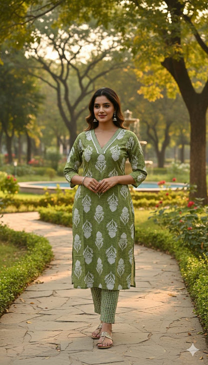 3 Jaipuri Cotton Co Ord Sets @1200/-