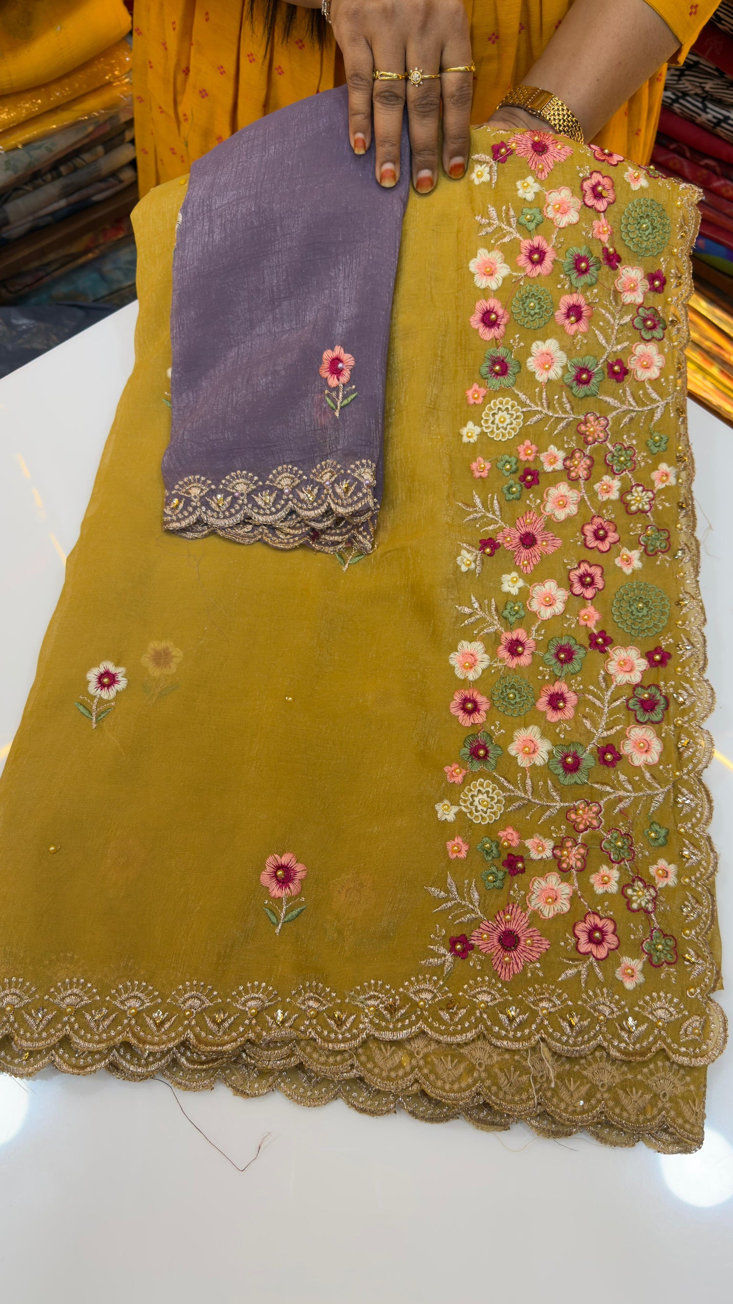 Crush Party wear sarees