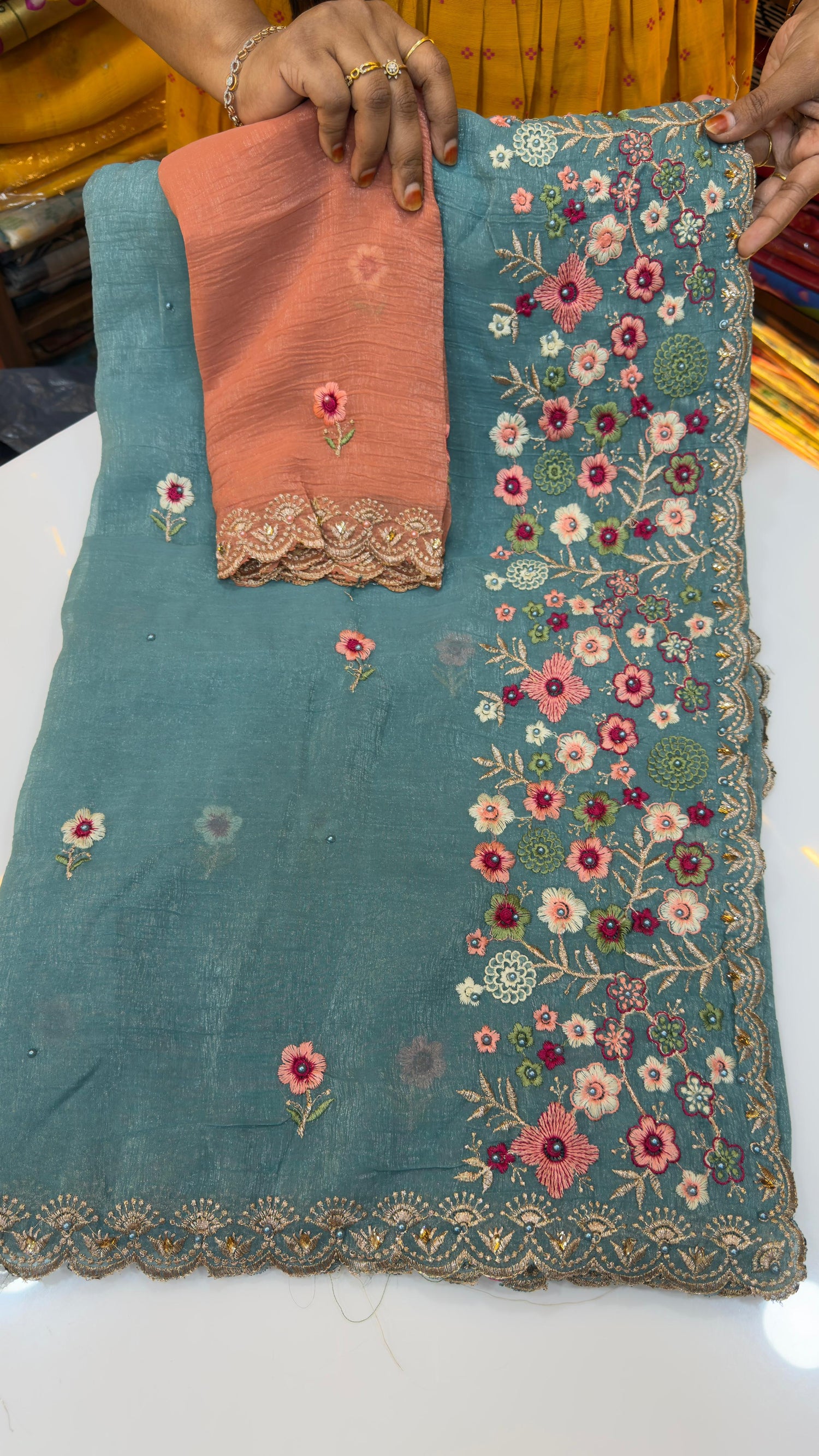 Crush Party wear sarees