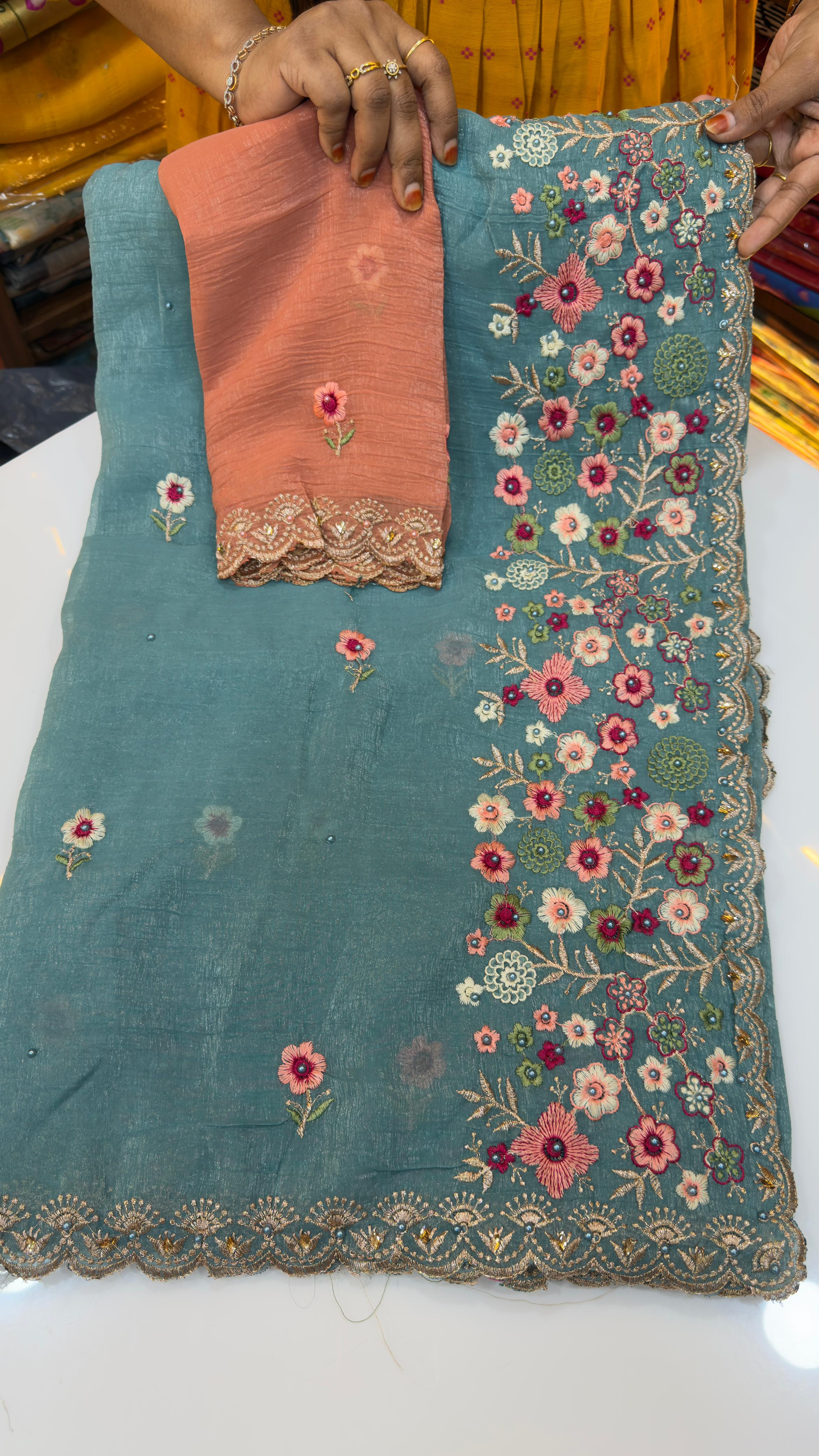 Crush Party wear sarees