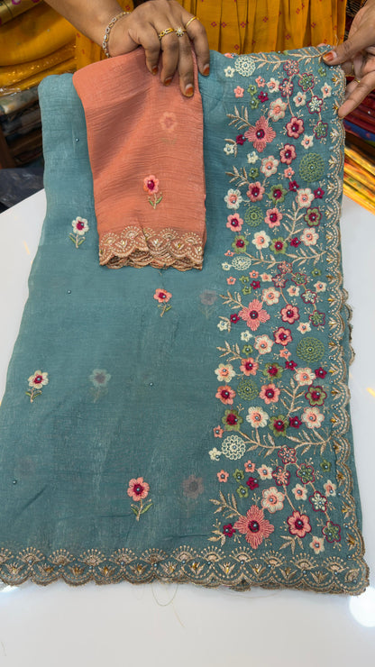 Crush Party wear sarees