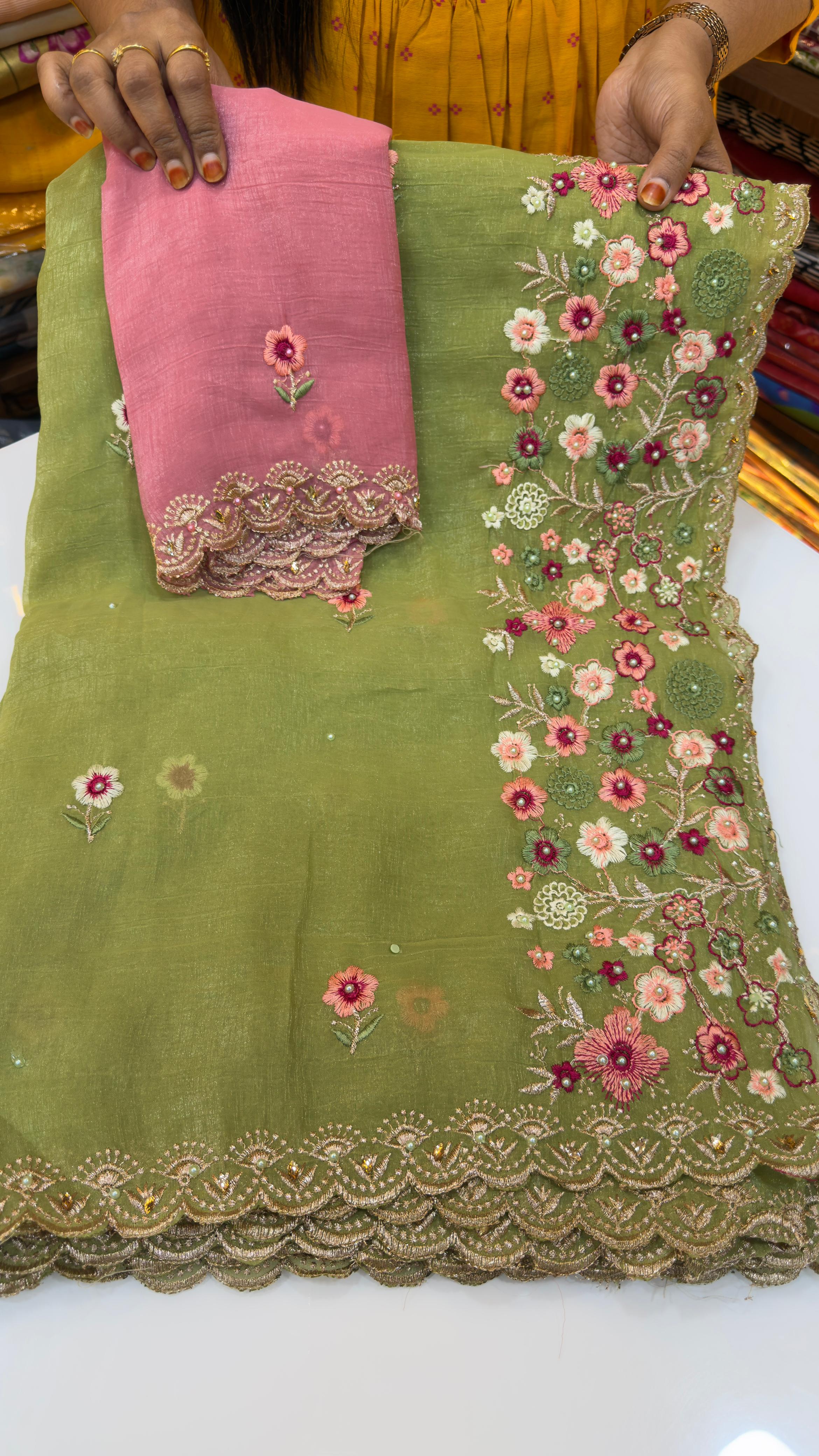 Crush Party wear sarees