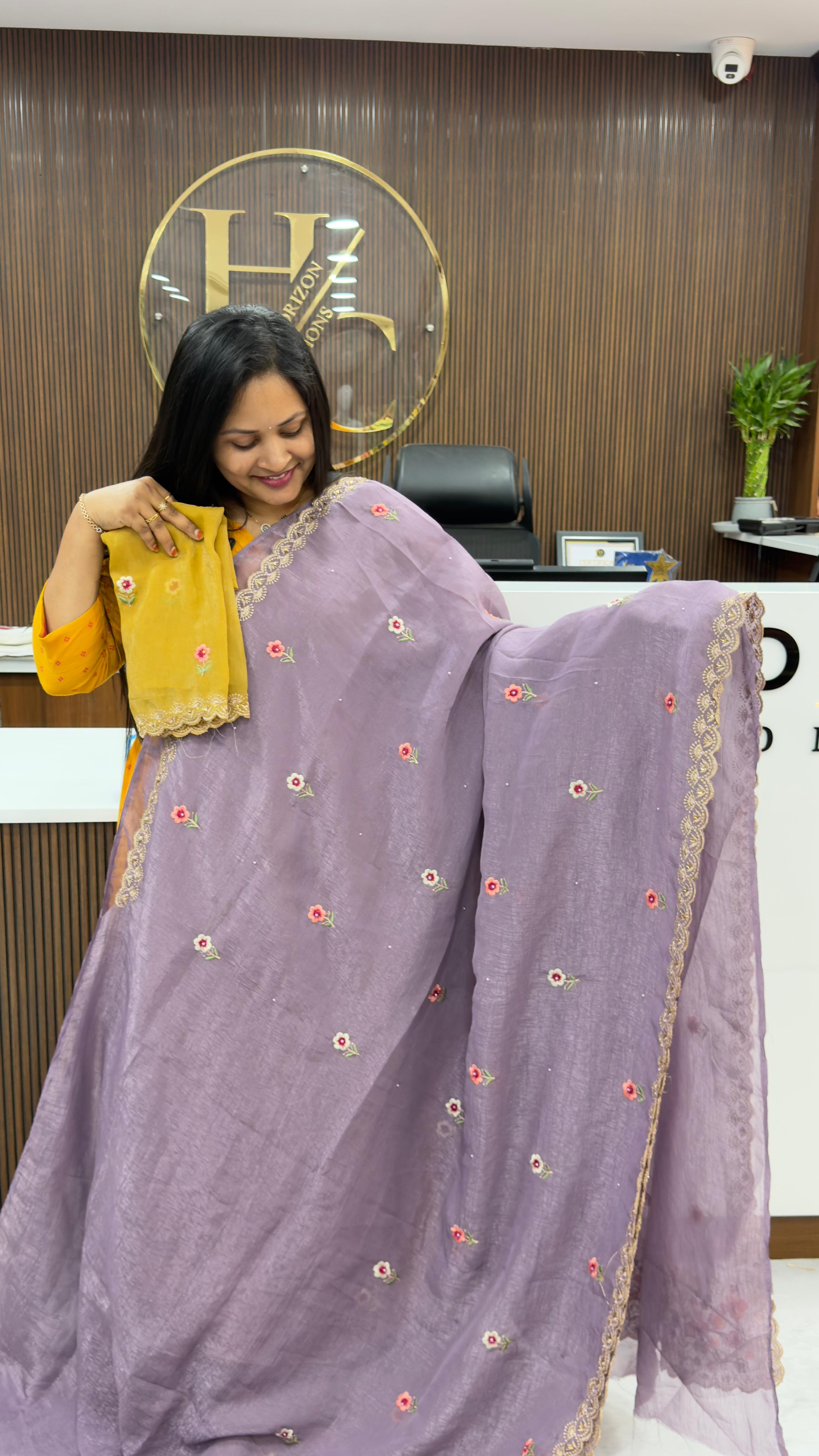 Crush Party wear sarees