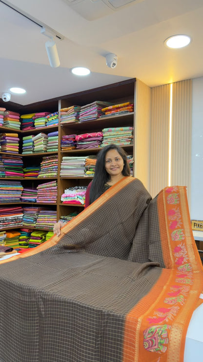 Pichwai design Marshmellow saree