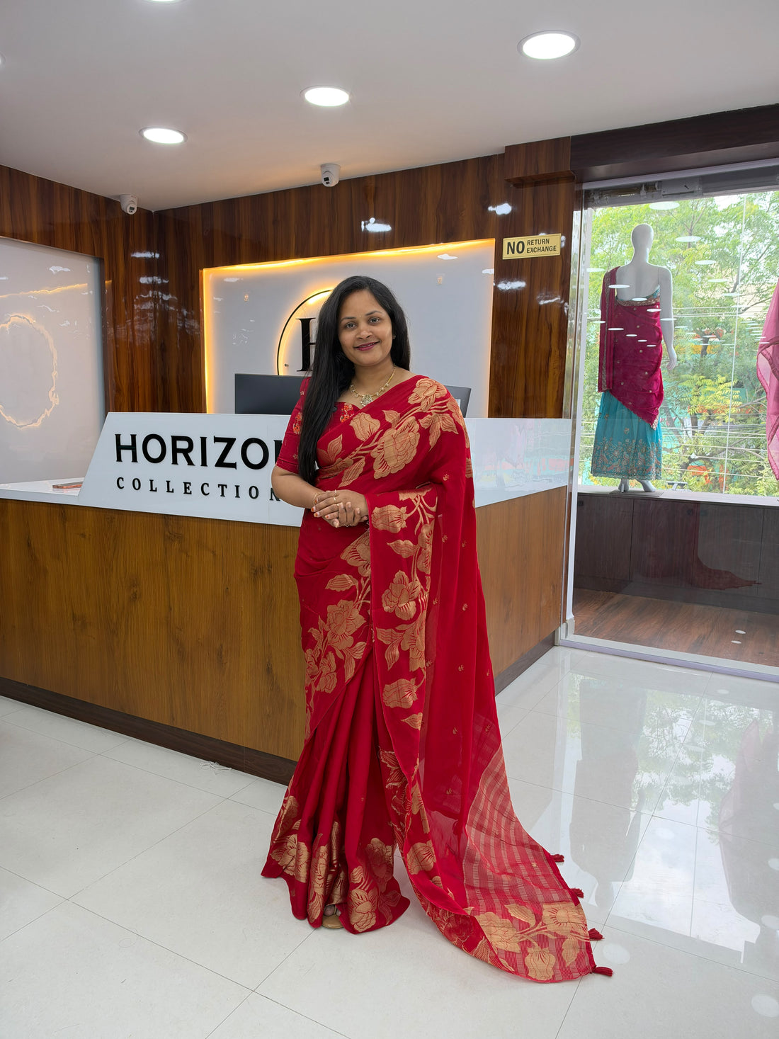 Premium Chinon Banarasi Saree