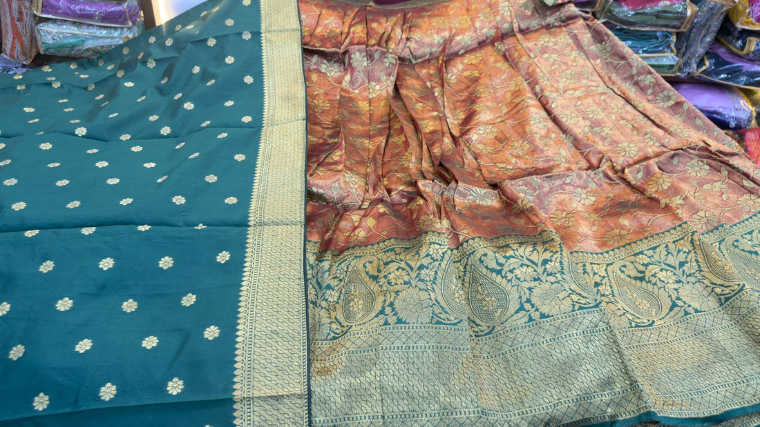 Banarasi lehengas in Kanchi Style