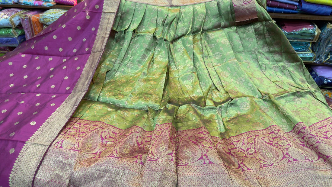 Banarasi lehengas in Kanchi Style