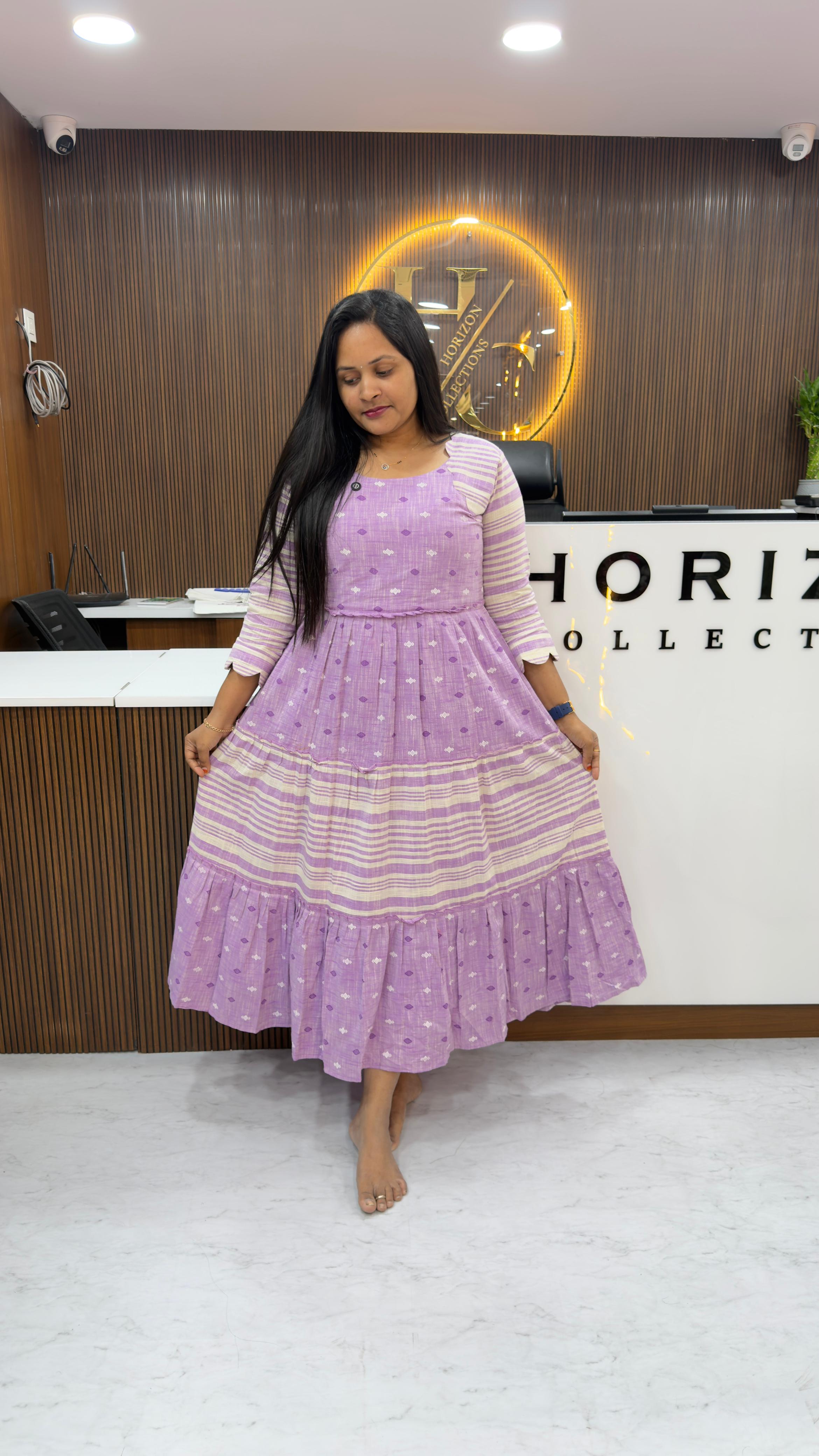 Jamdhani Cotton Frocks