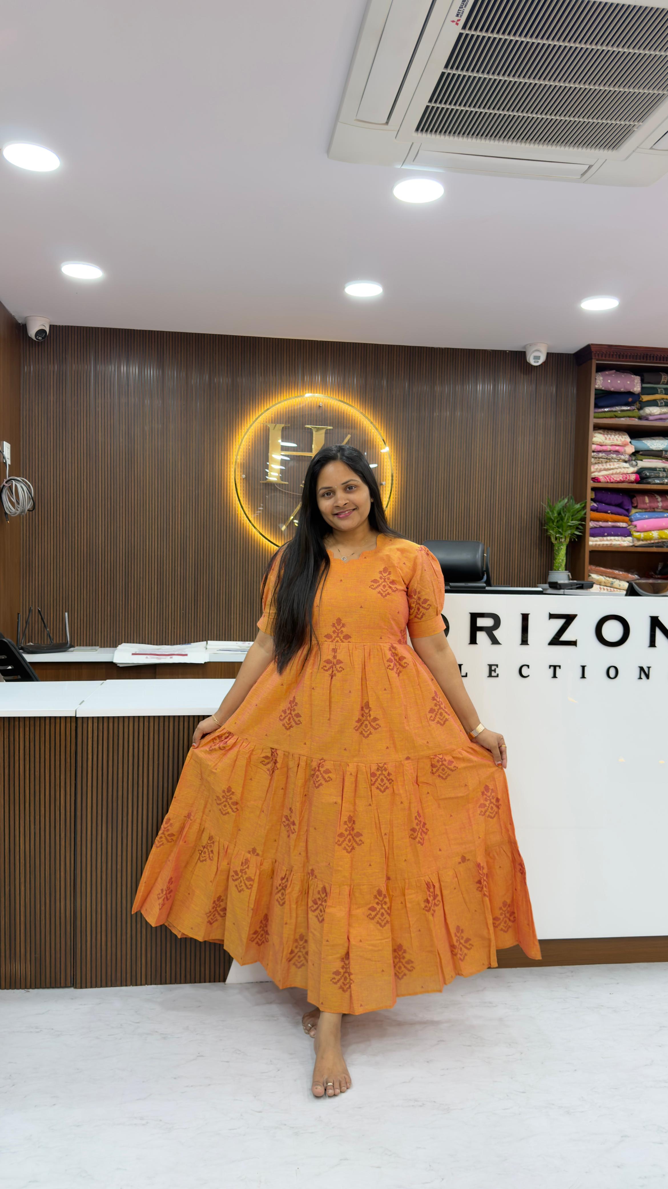 Jamdhani Block Prints Dresses