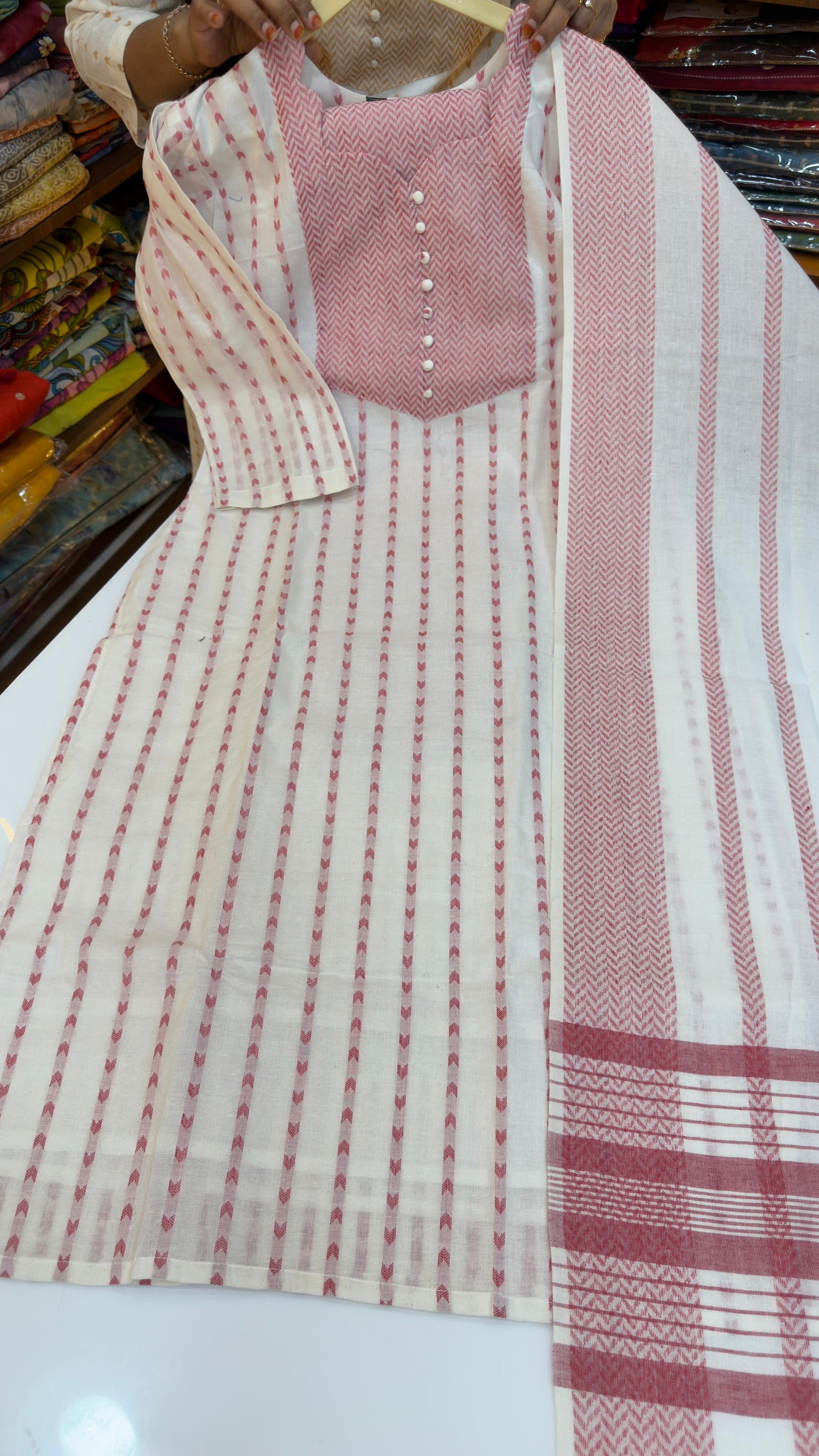 Pure Handloom Cotton 3 piece set