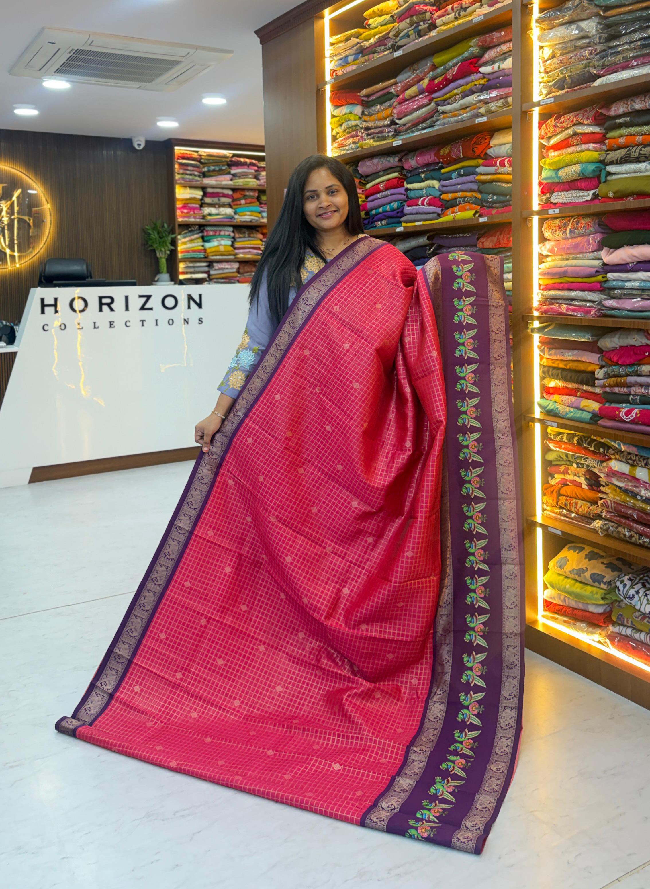 Vintage style soft pattu saree