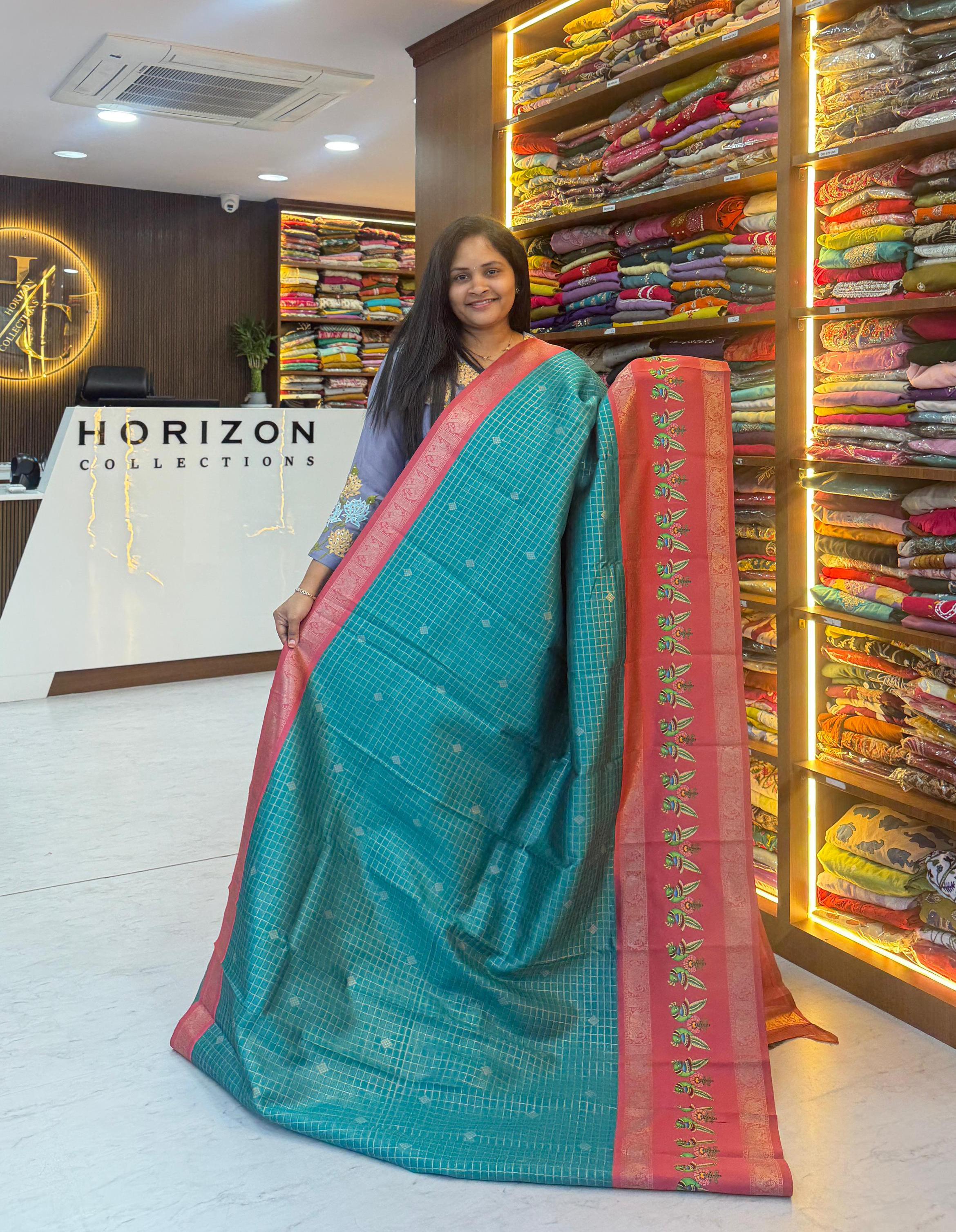 Vintage style soft pattu saree
