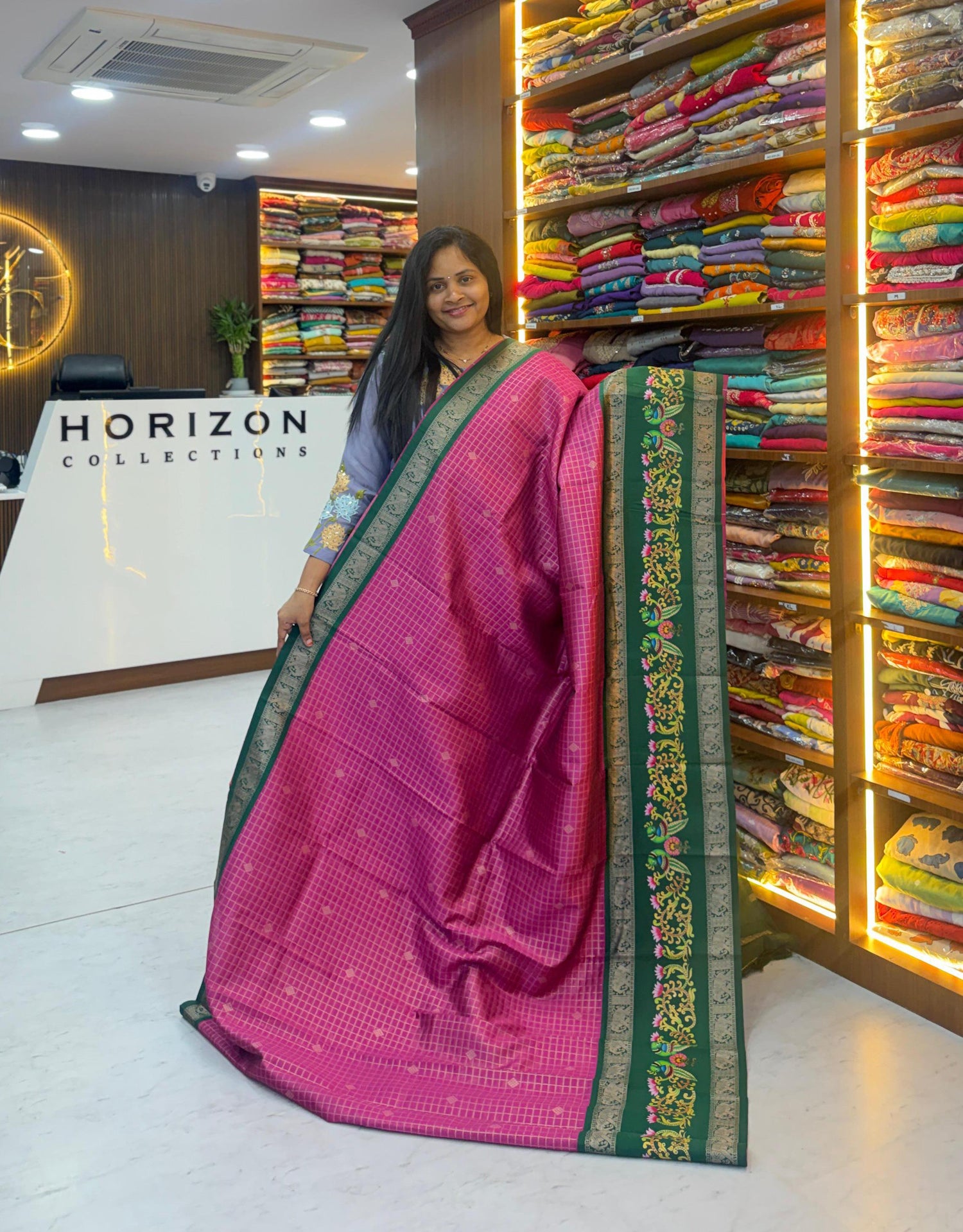 Vintage style soft pattu saree