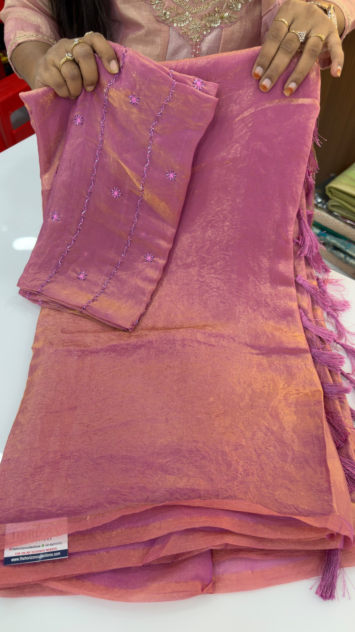 Space silk sarees