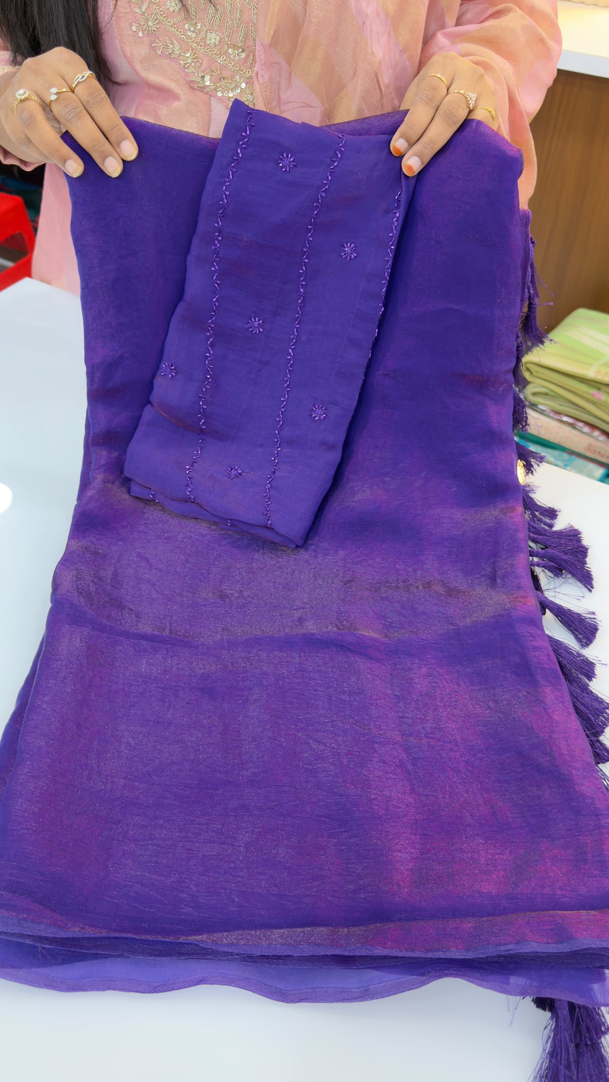 Space silk sarees
