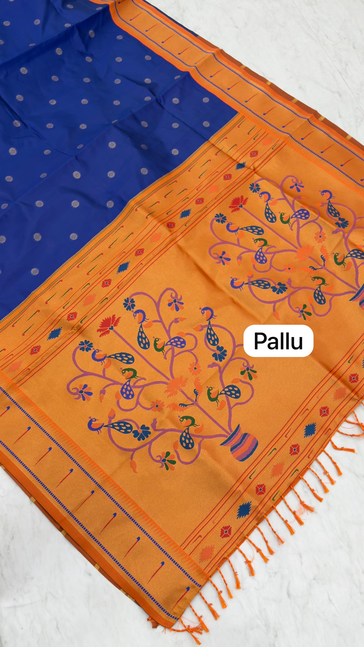 Soft Paithani inspired saree