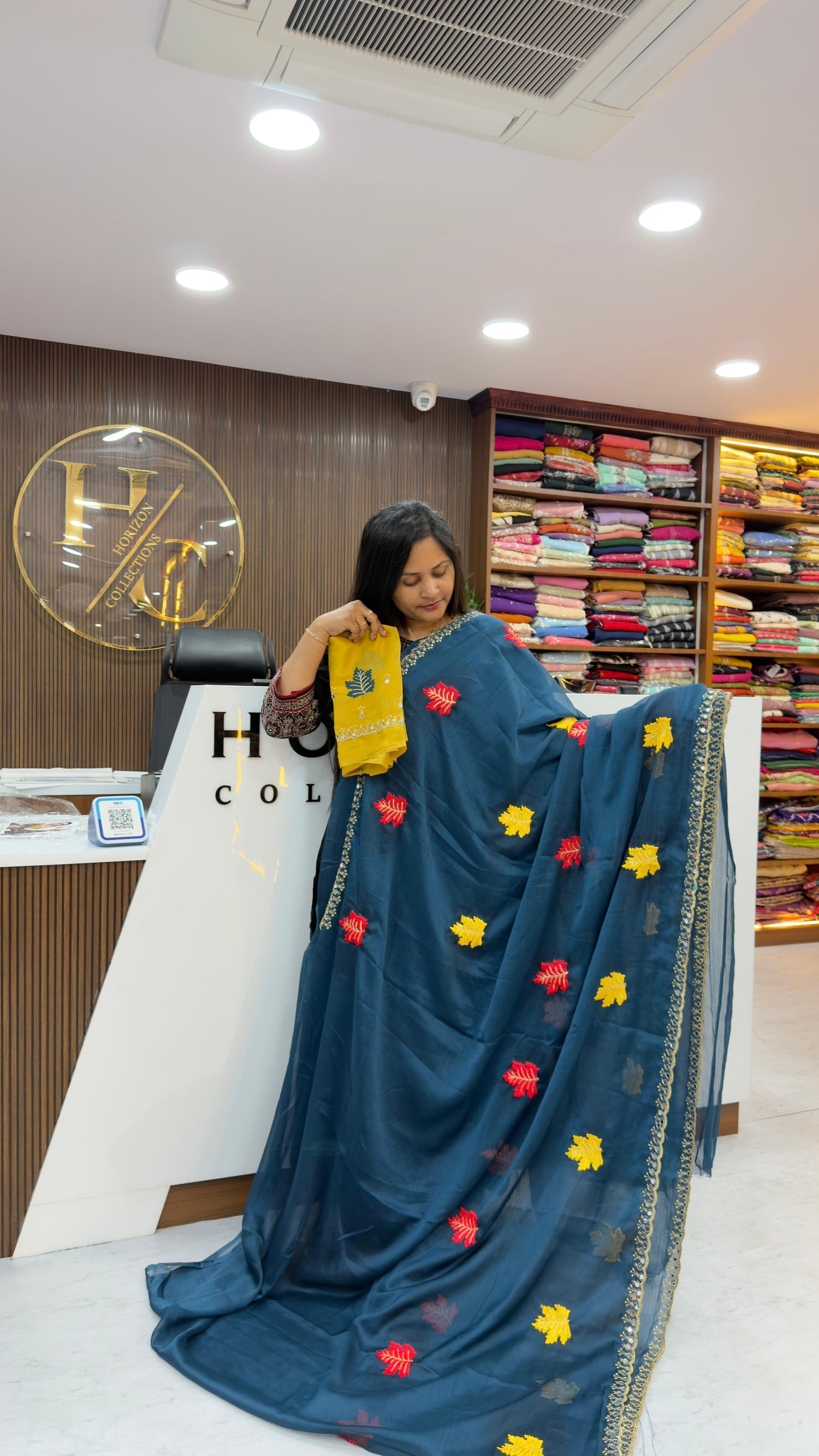 Rongali Silk Party wear chiffon saree