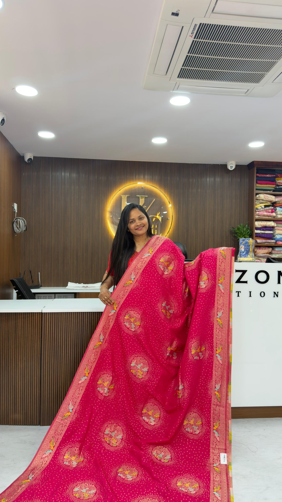 Parrots design Viscose Banarasi