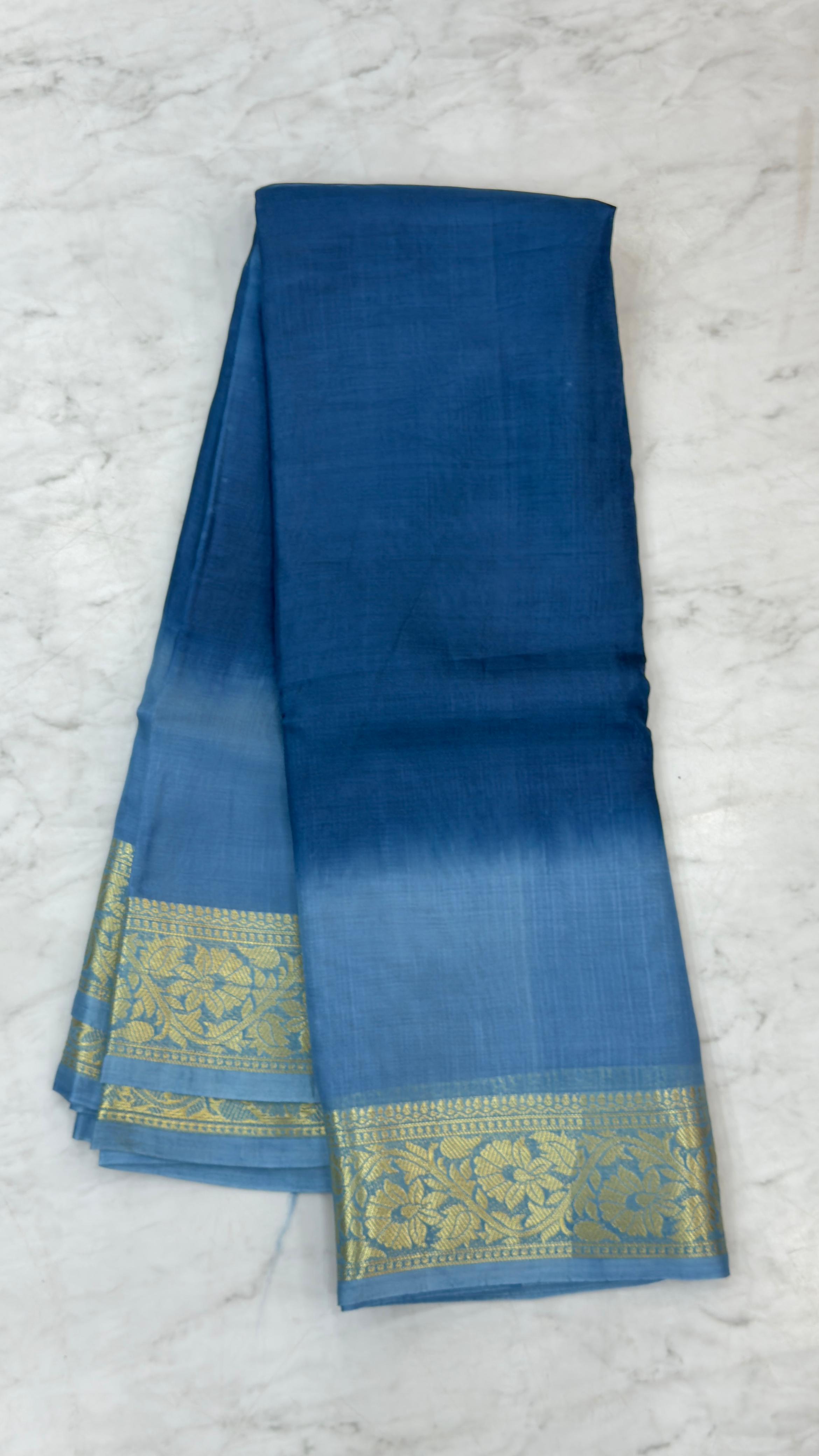 Dual Shade Tussar Banarasi