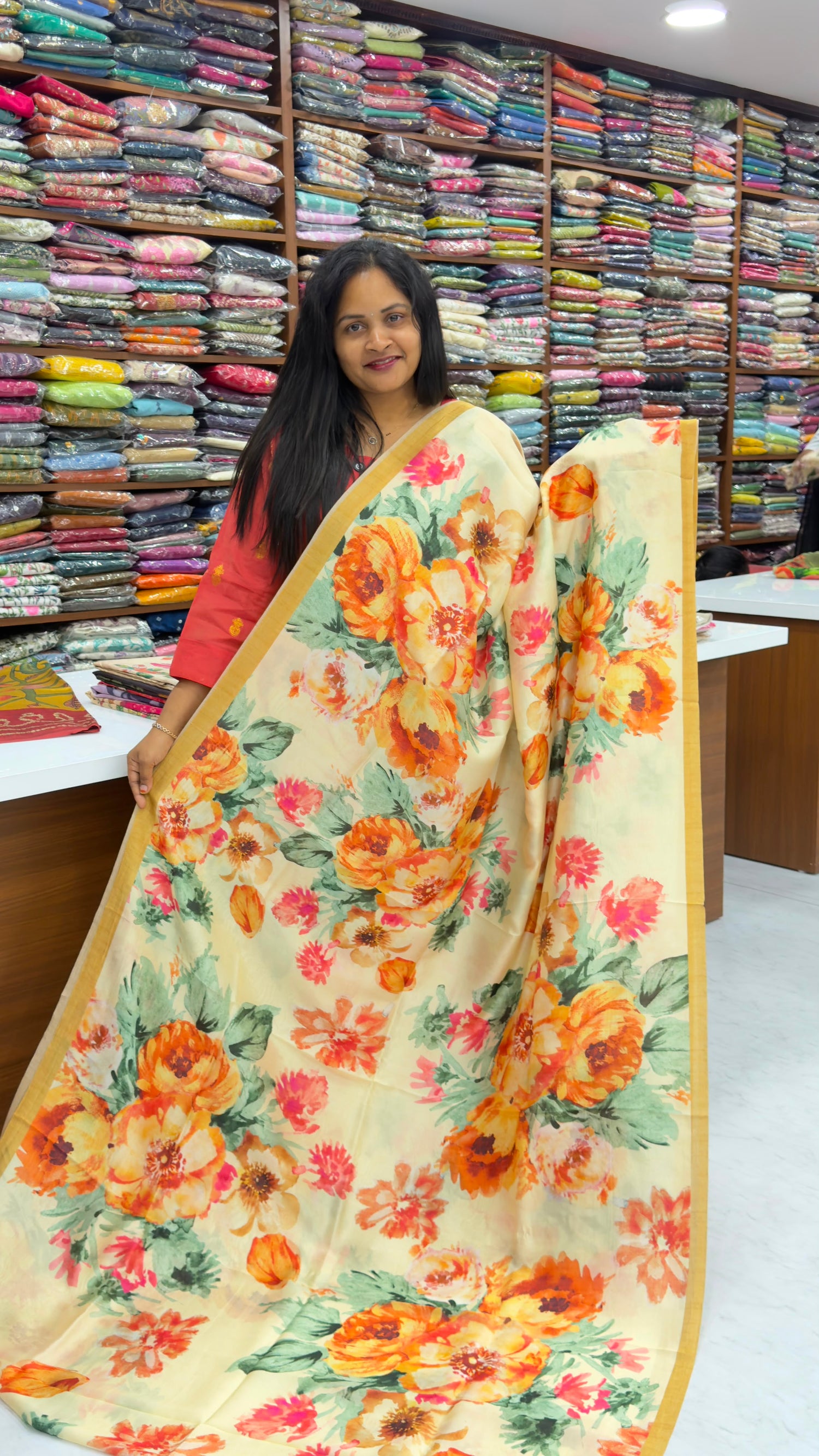 Premium paper Tussar sarees