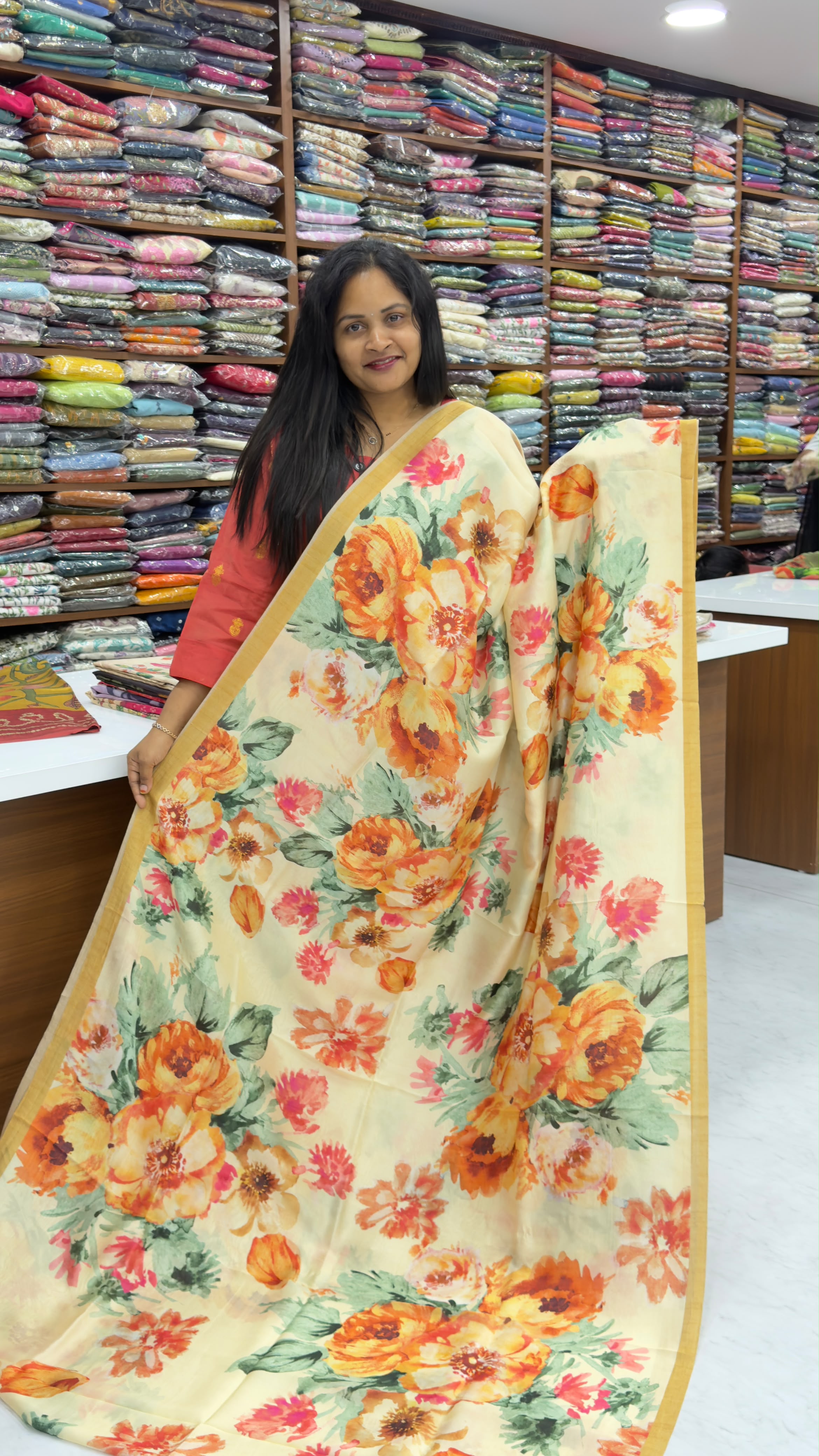 Premium paper Tussar sarees