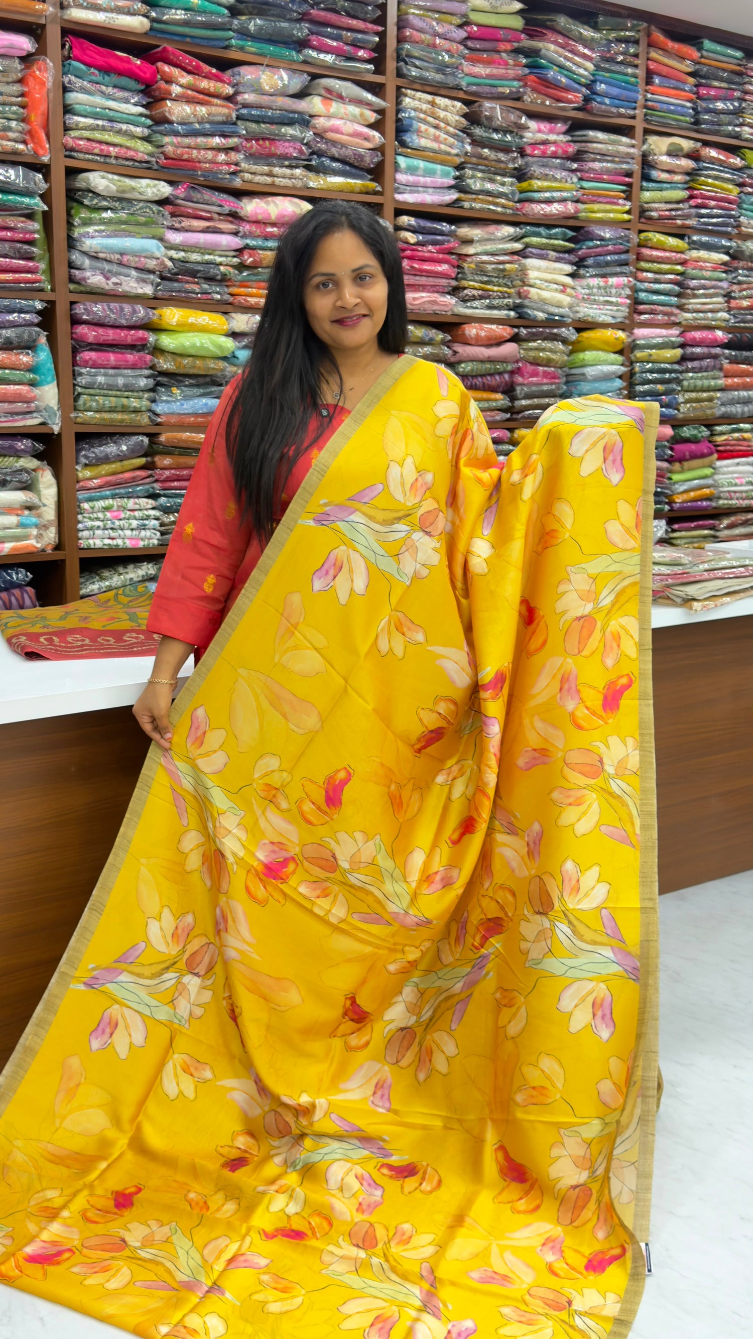 Premium paper Tussar sarees