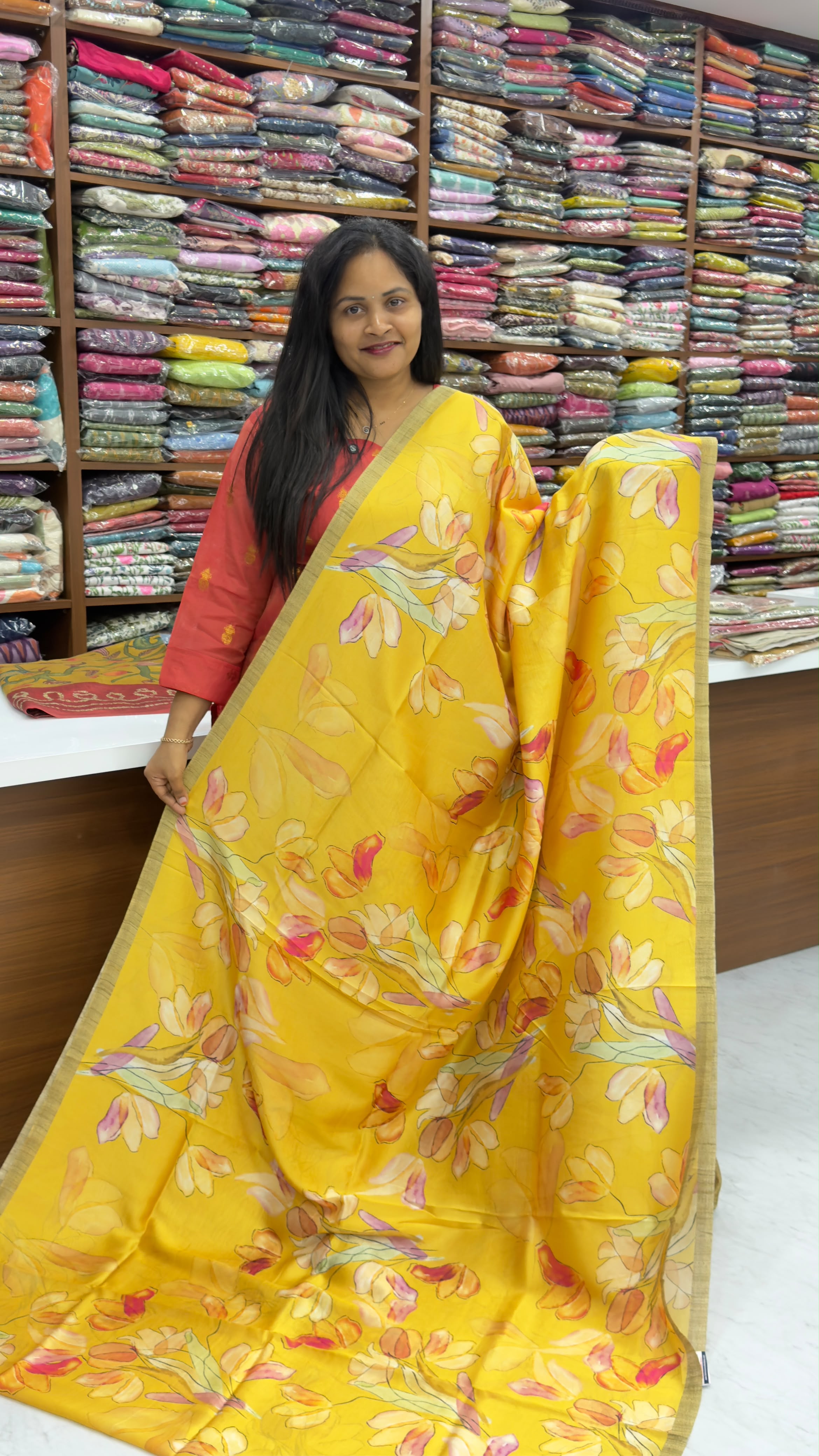 Premium paper Tussar sarees