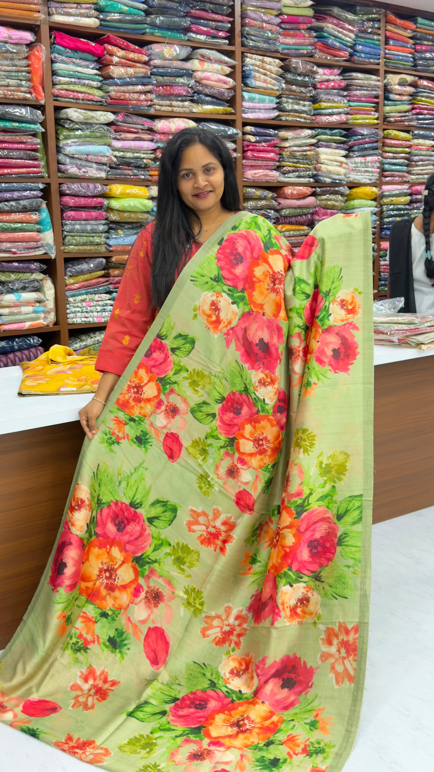 Premium paper Tussar sarees
