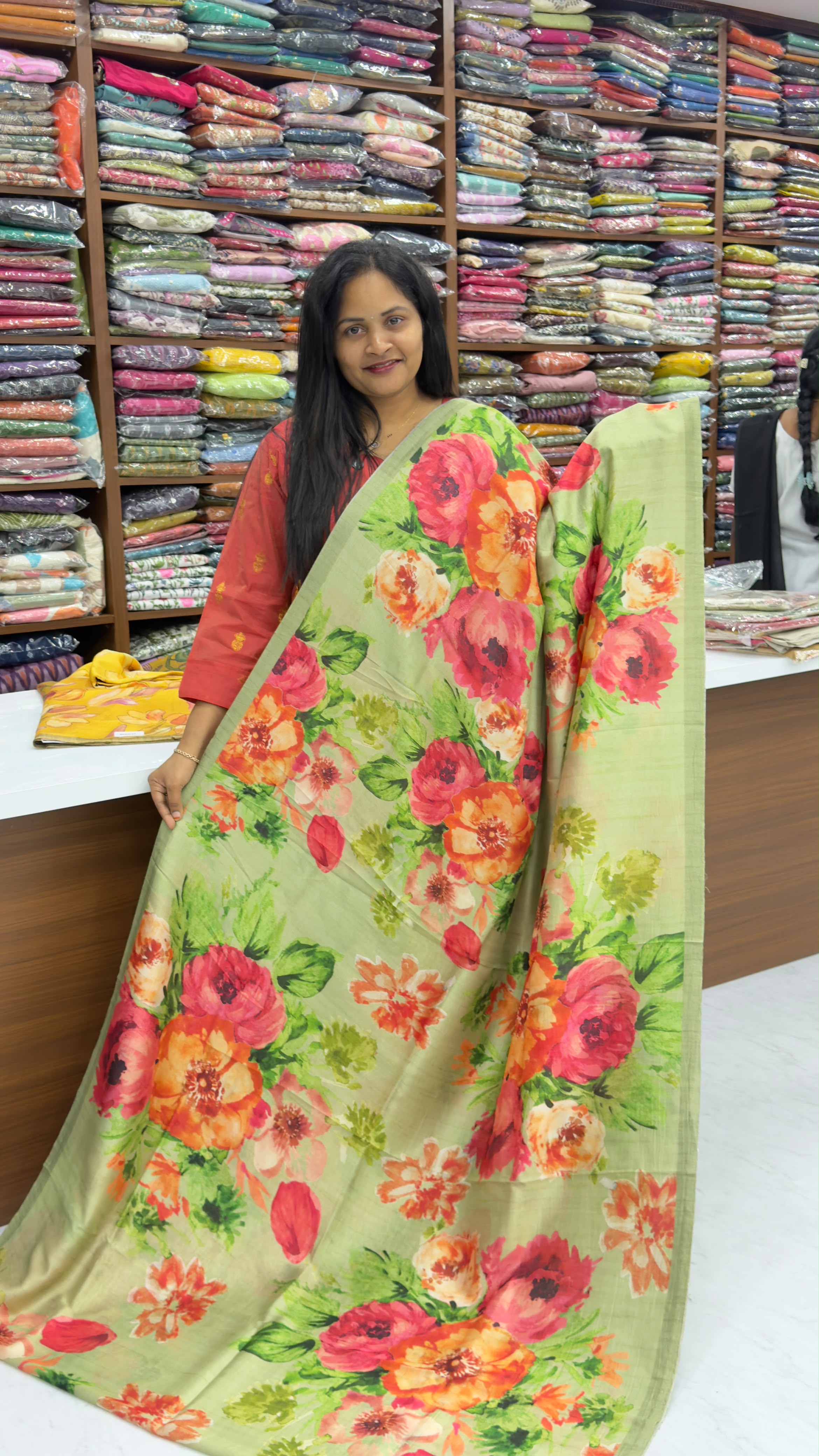 Premium paper Tussar sarees