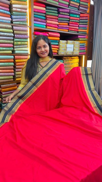 Rashmika inspired semi Mysore silk saree