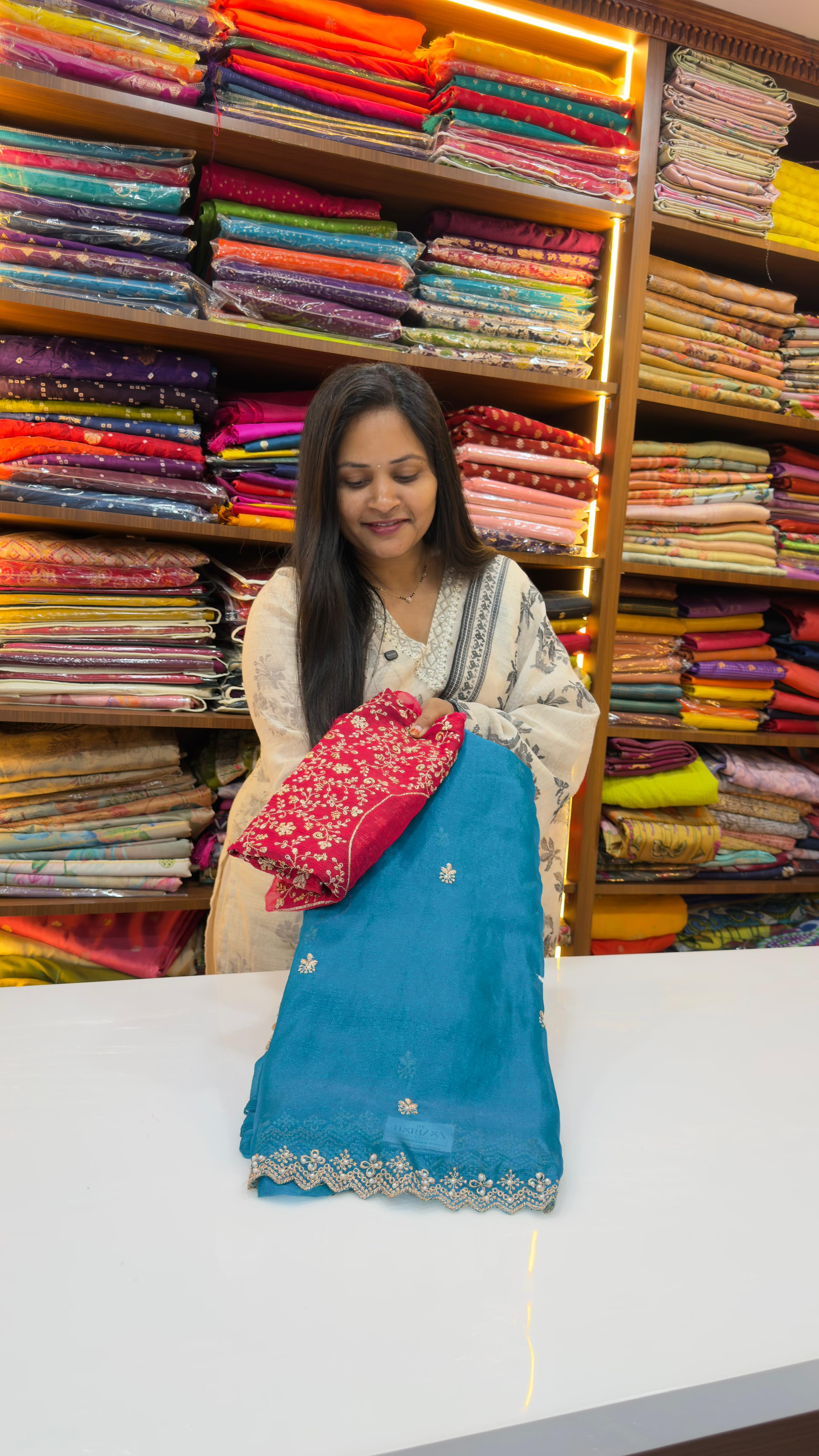 Fendy silk Party wear saree
