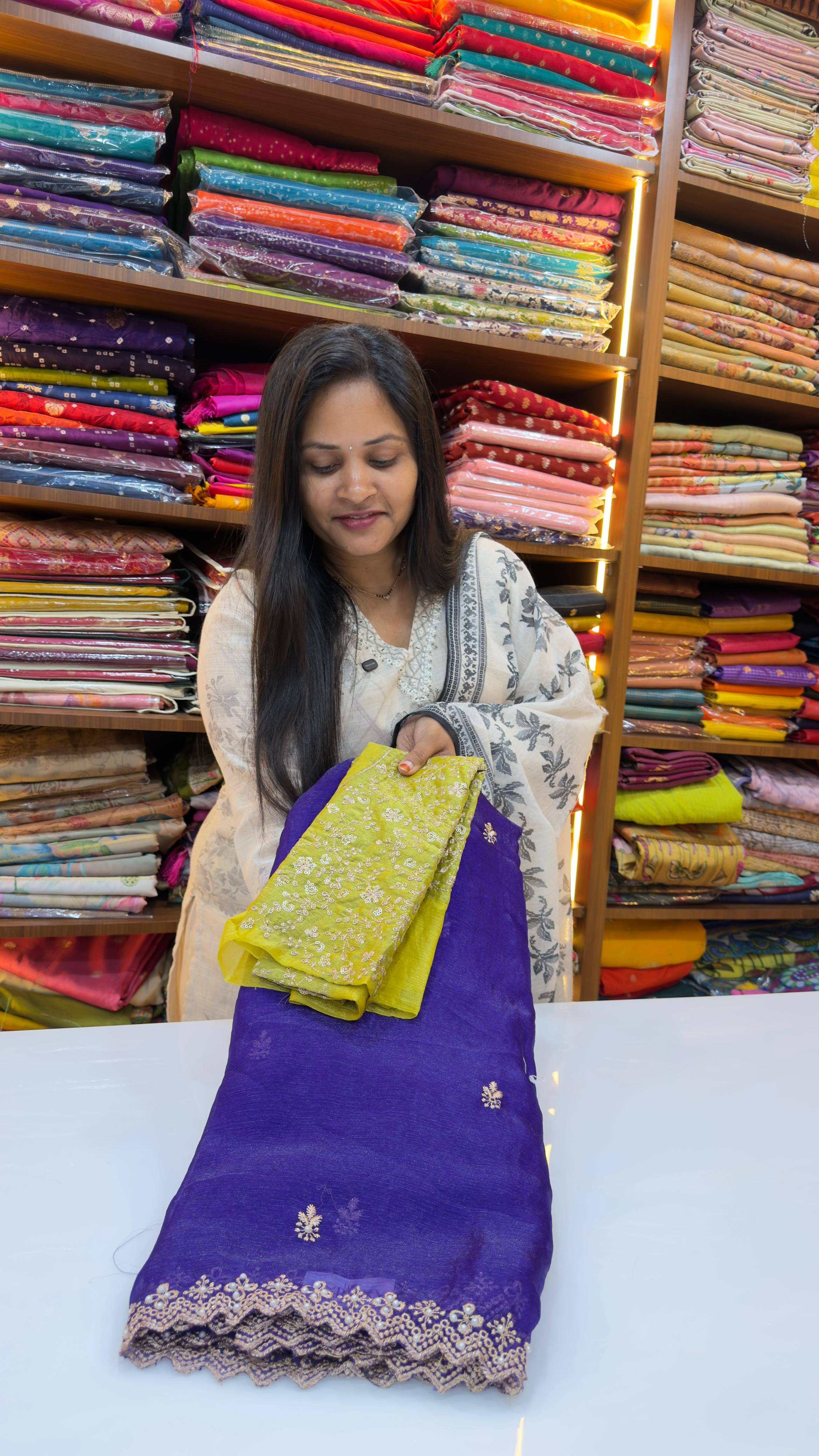 Fendy silk Party wear saree