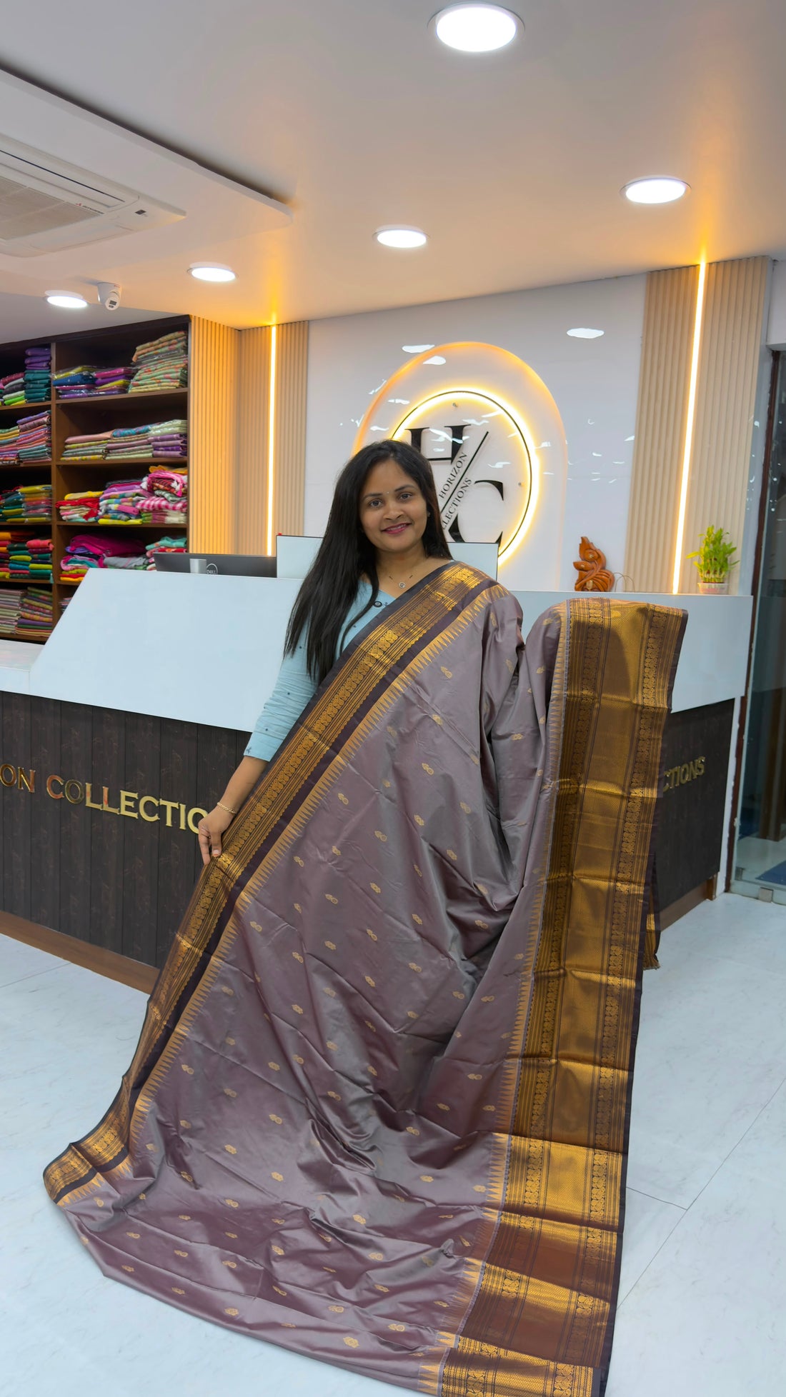 Vintage semi Kanchi pattu sarees