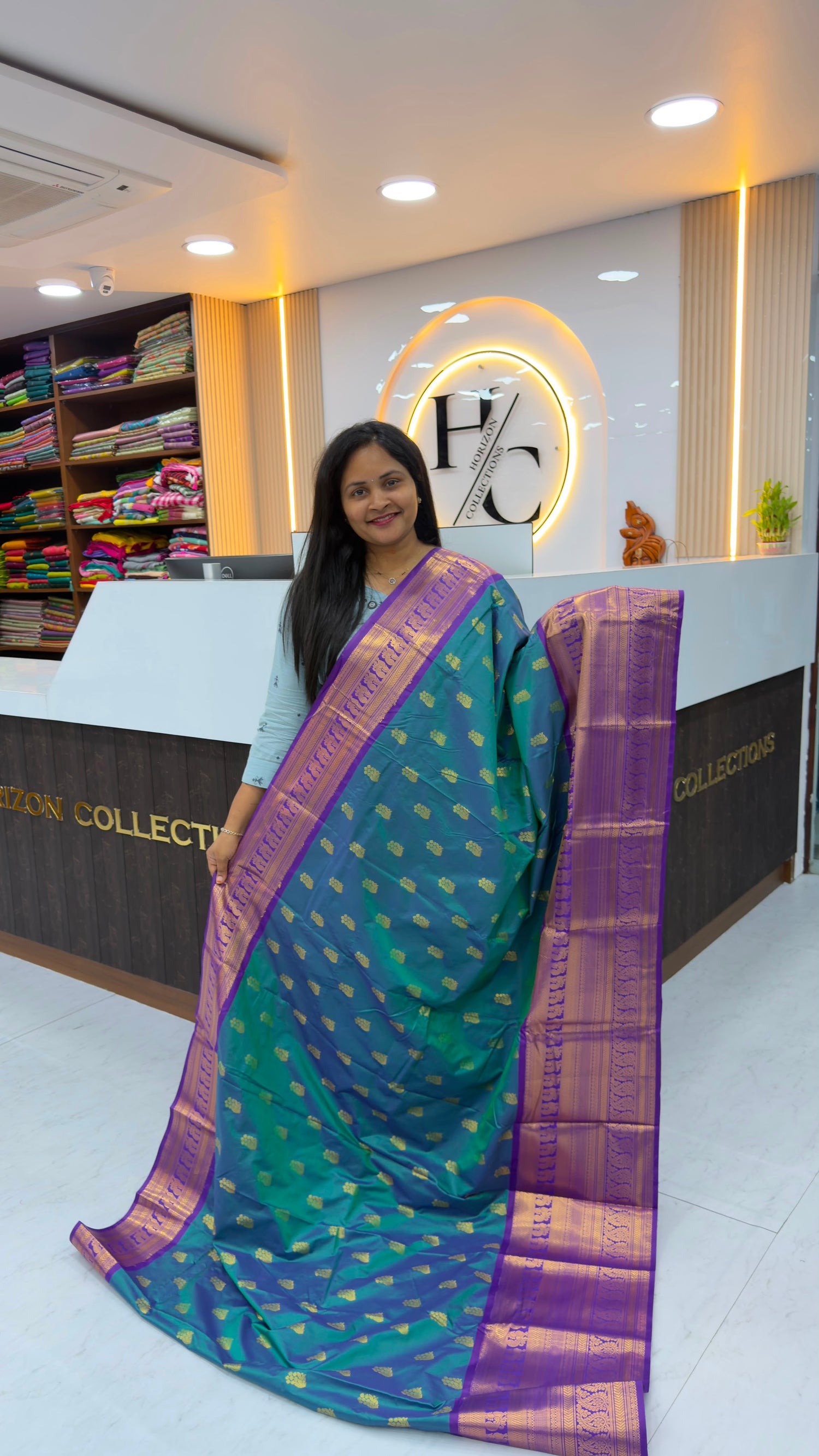 Vintage style Semi Kanchi pattu