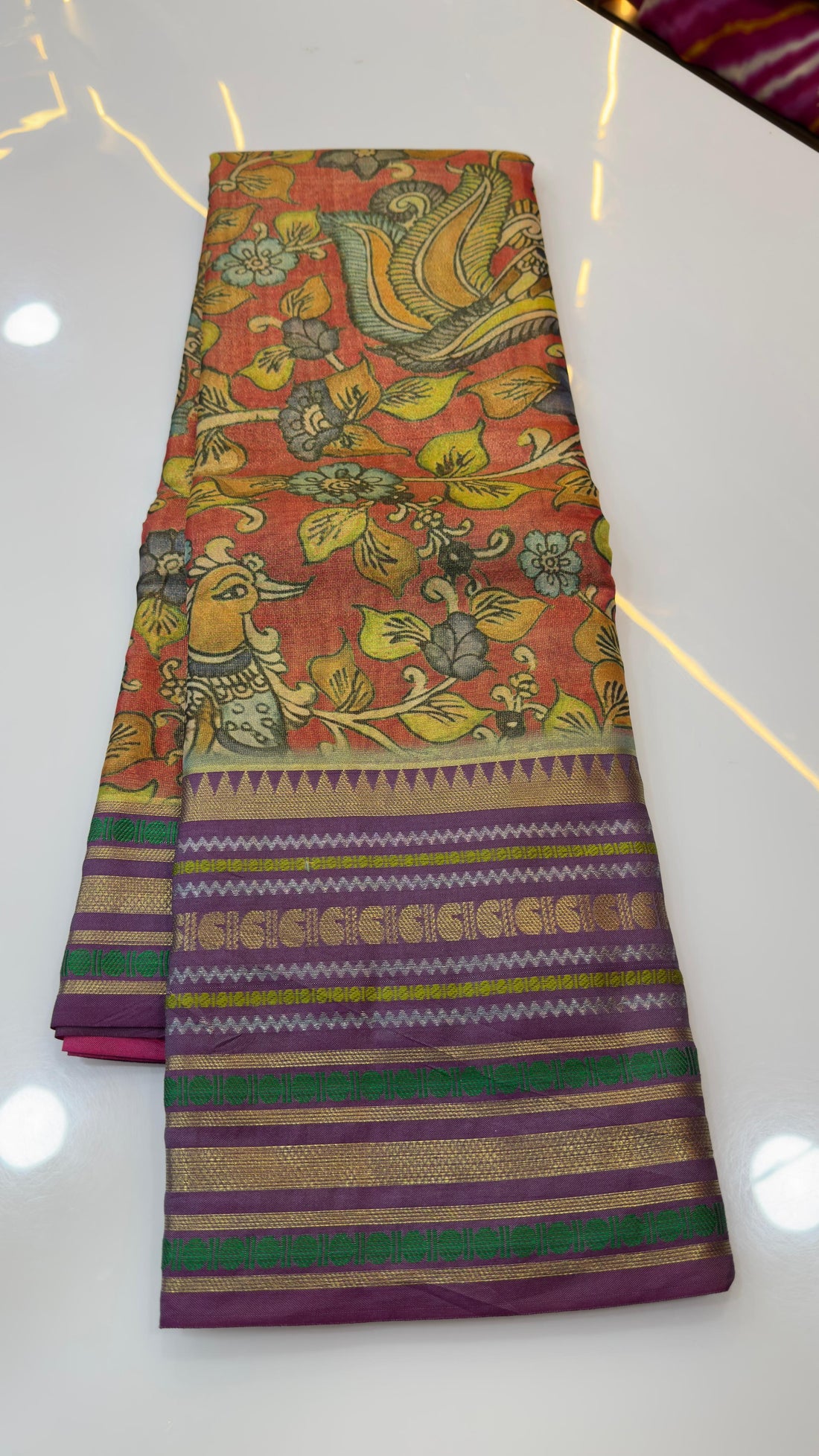 Kalamkari Tissue Saree