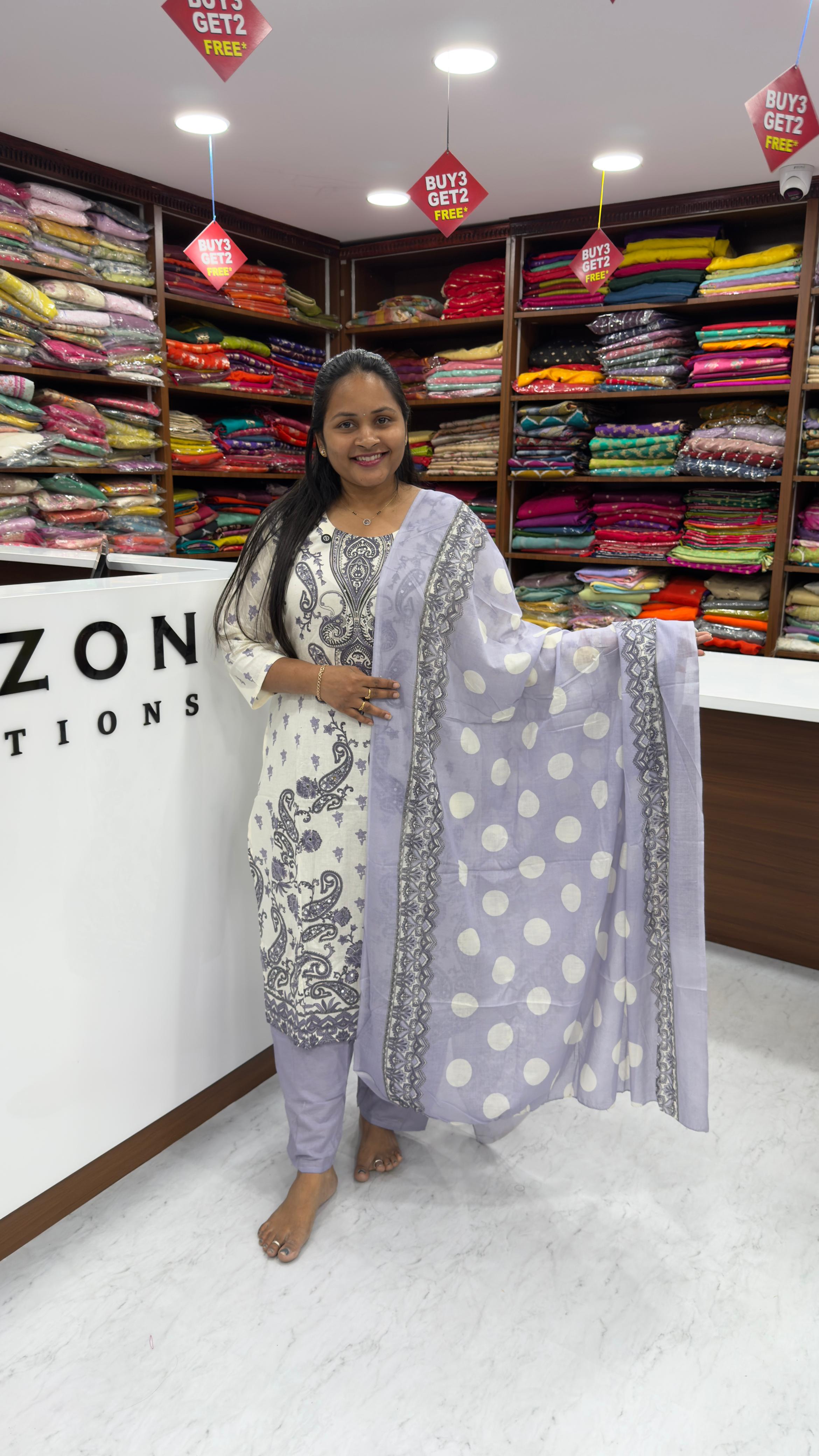 Malai Cotton 3 piece set