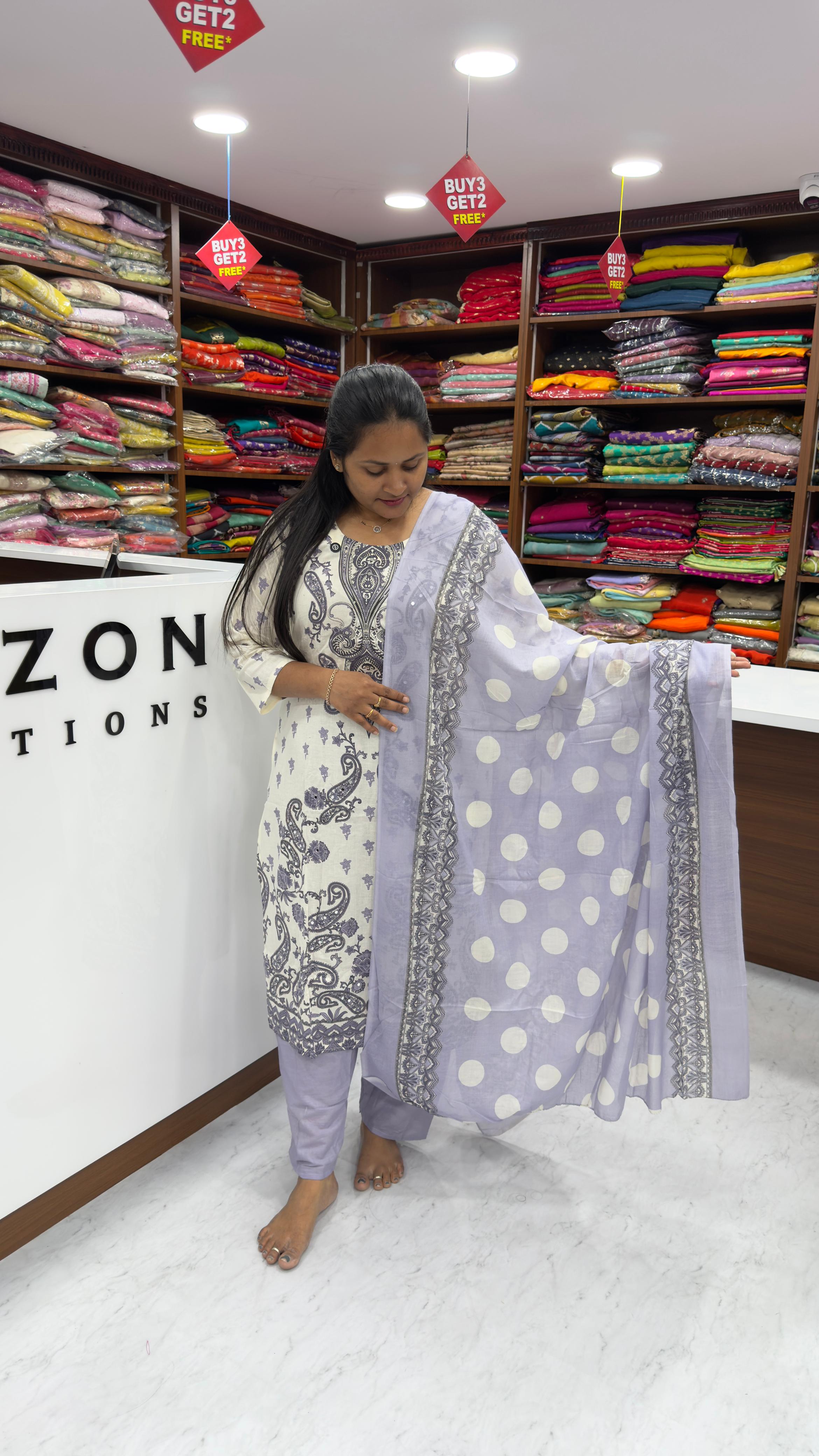 Malai Cotton 3 piece set