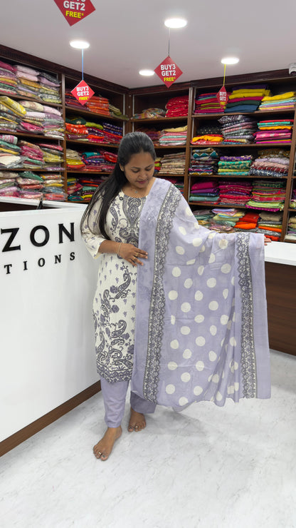 Malai Cotton 3 piece set