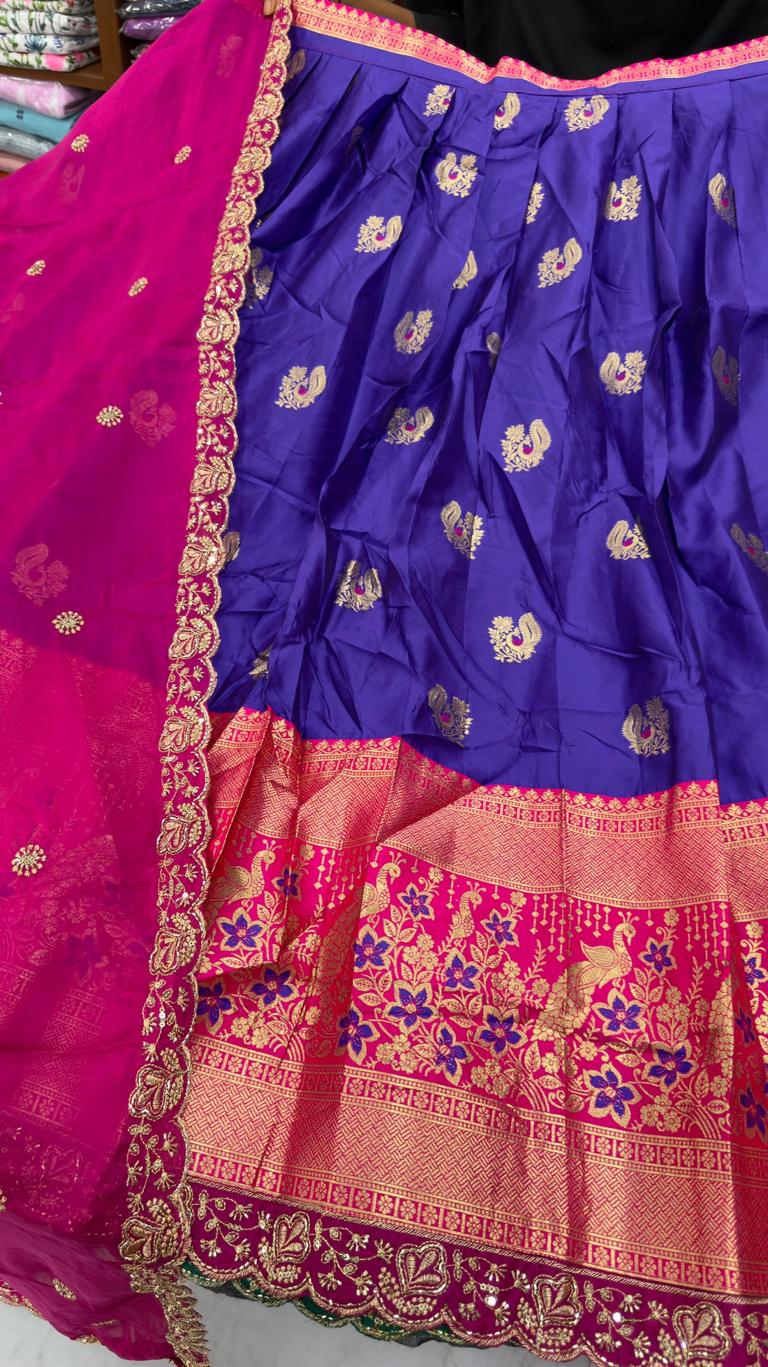 Soft pattu lehengas