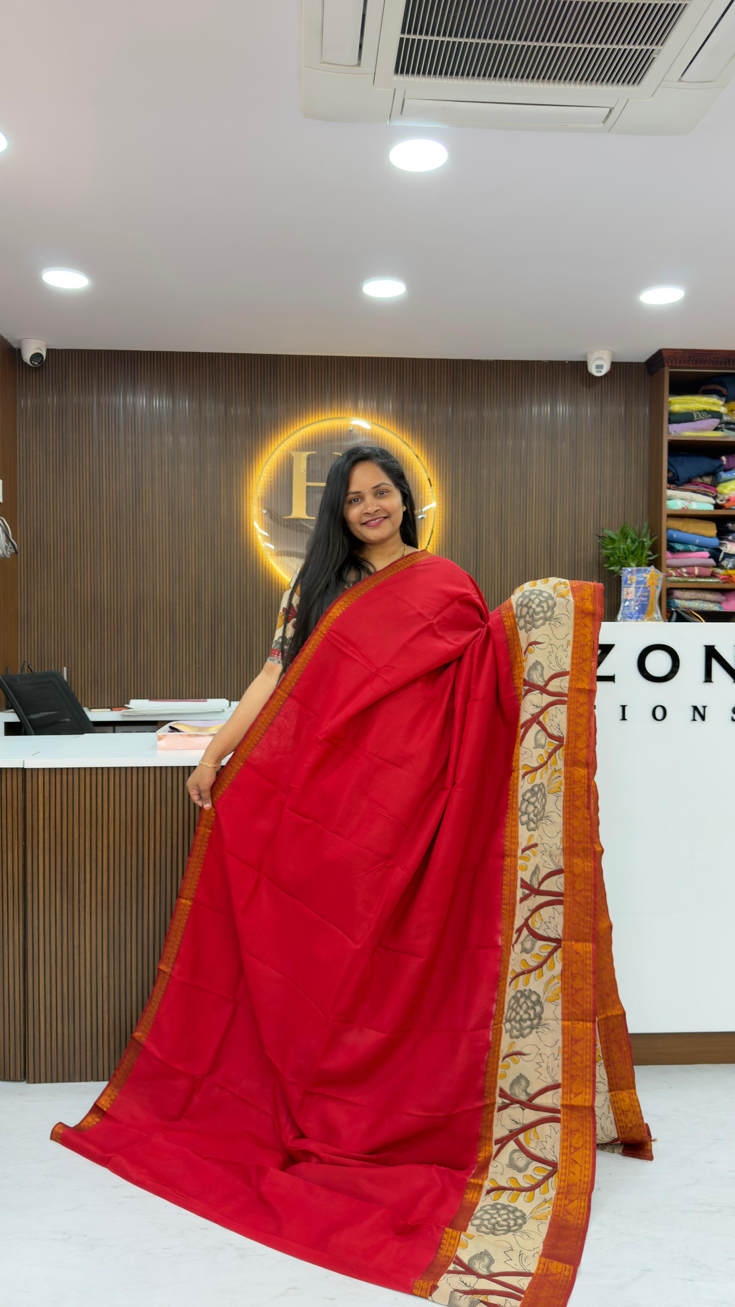 Chennuri Kalamkari saree