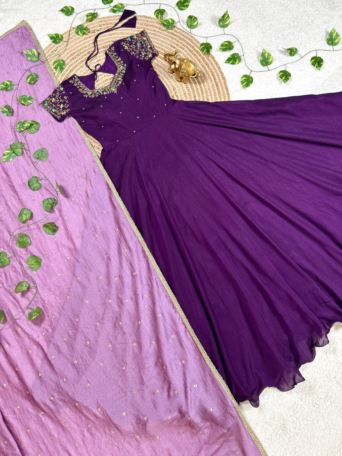 Long frock with duppata