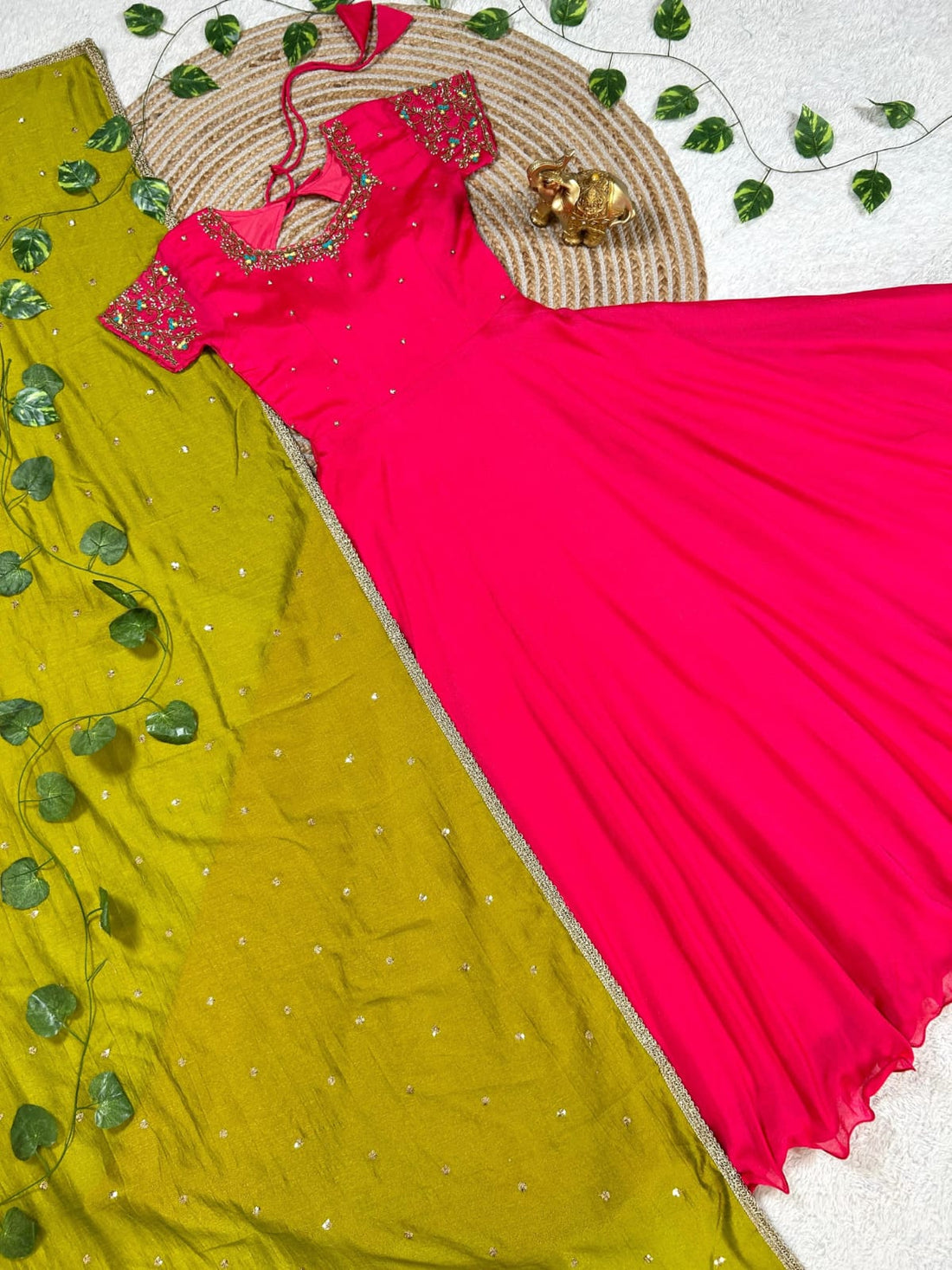Long frock with duppata